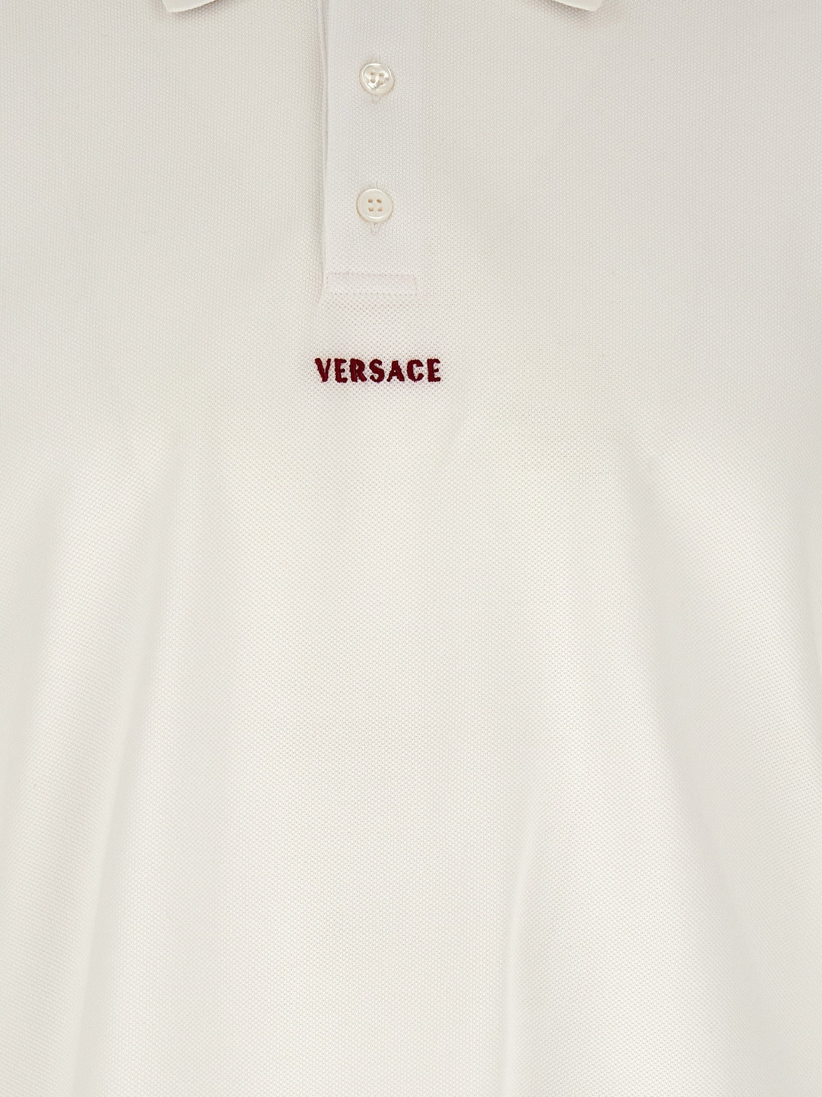 White Cotton Polo Shirt