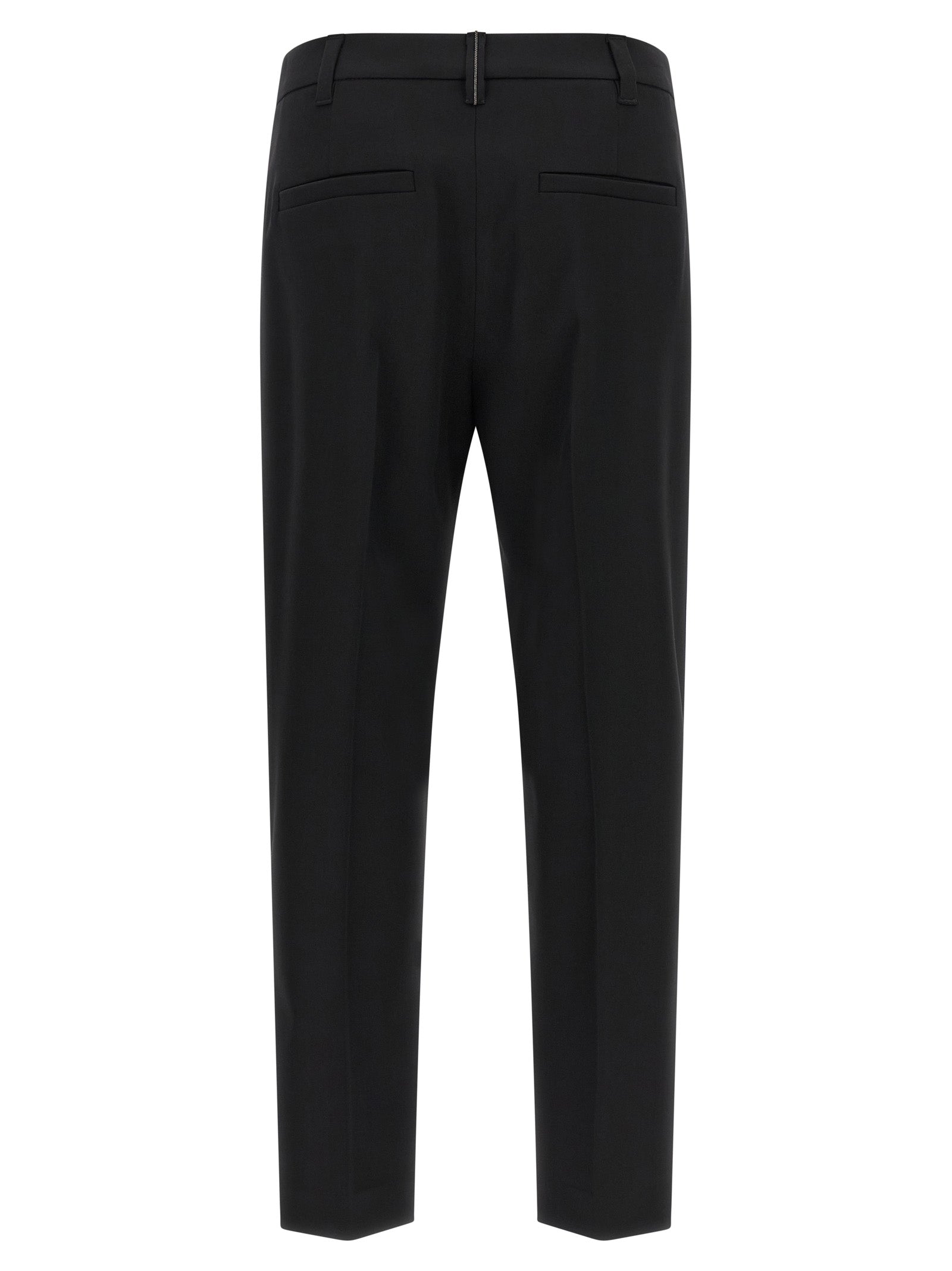 Black Virgin Wool Dress Pants