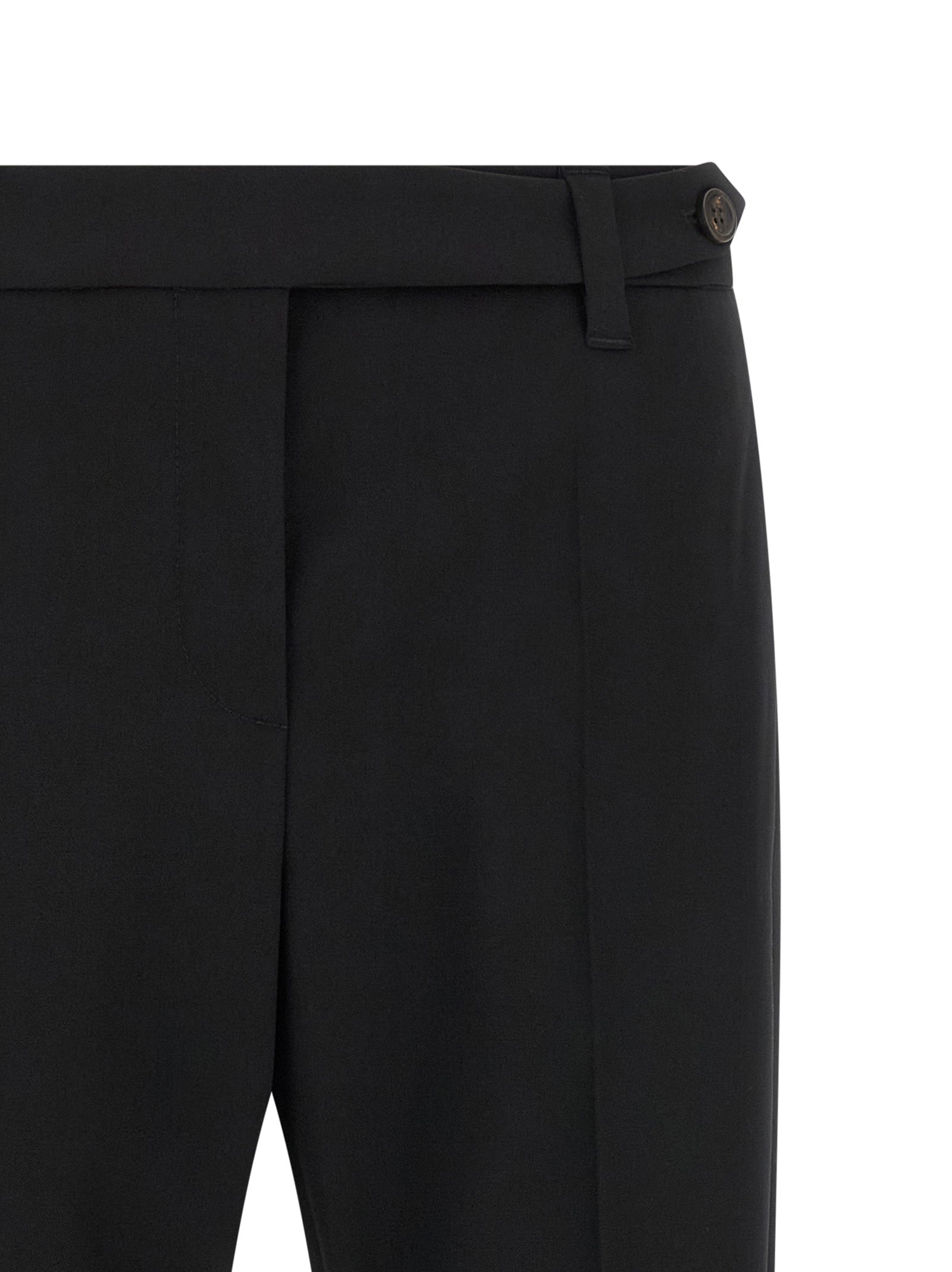 Black Virgin Wool Dress Pants