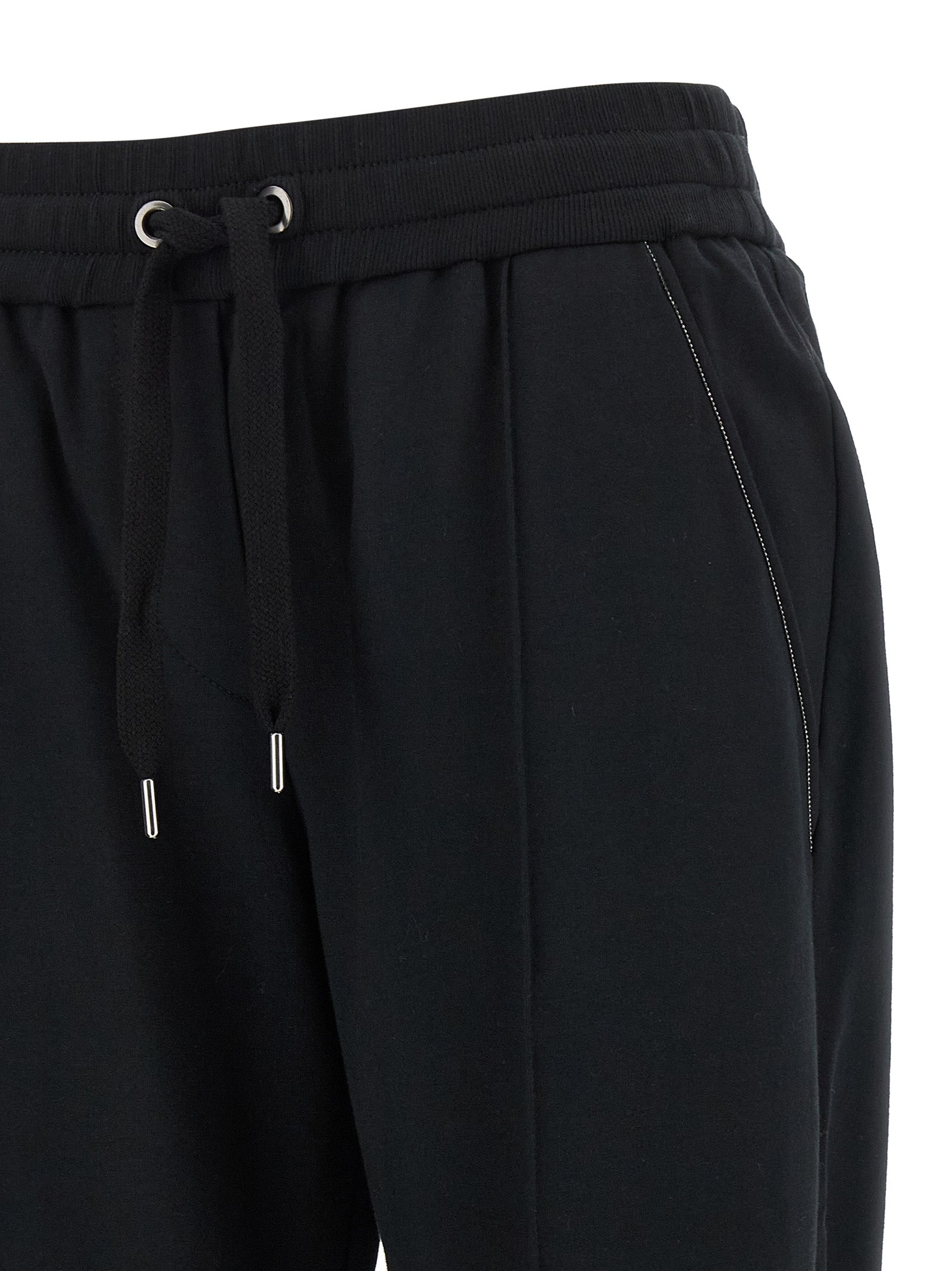 Black Cotton Joggers (Workout Pants)