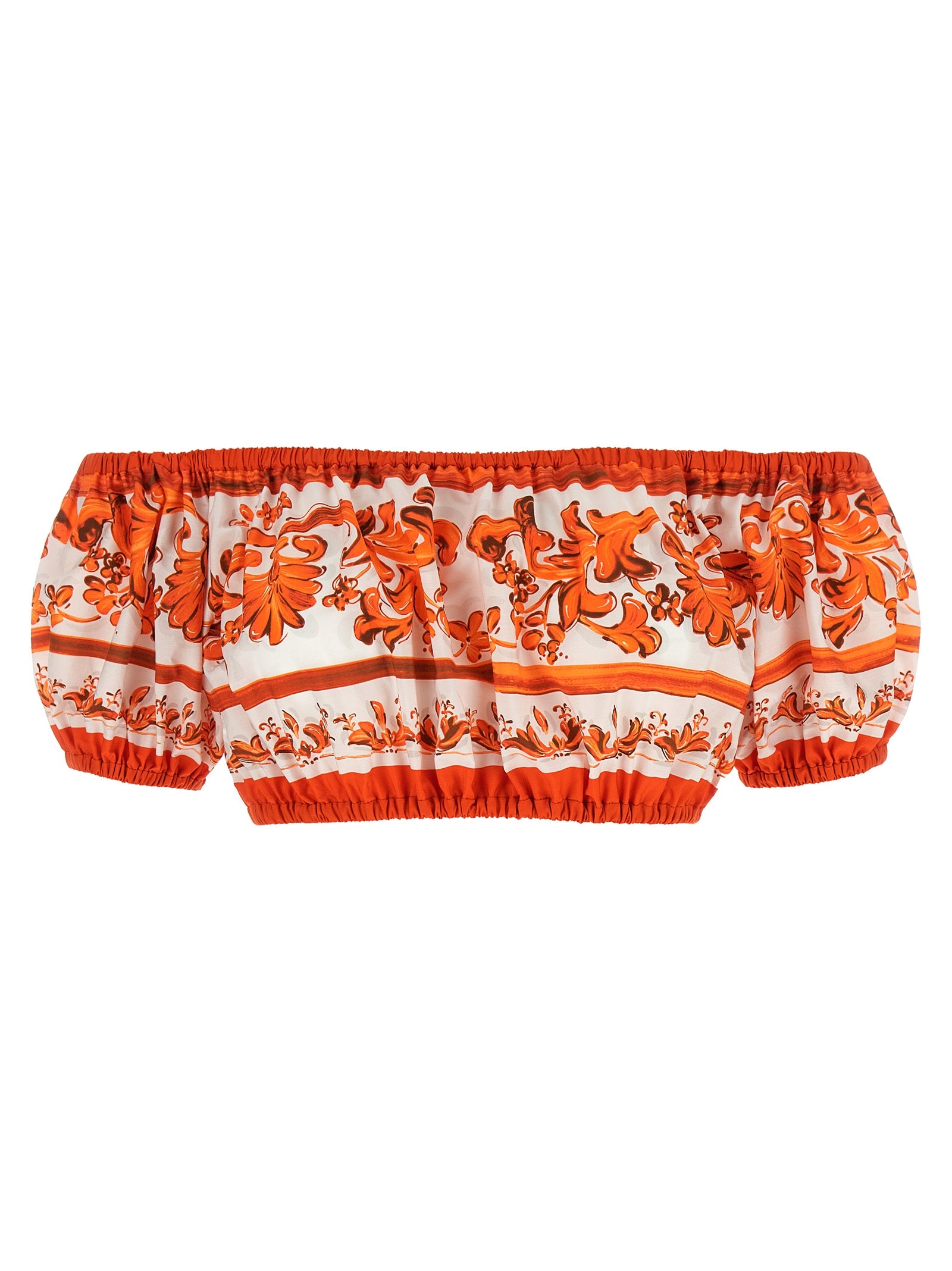 Orange Cotton Blouse
