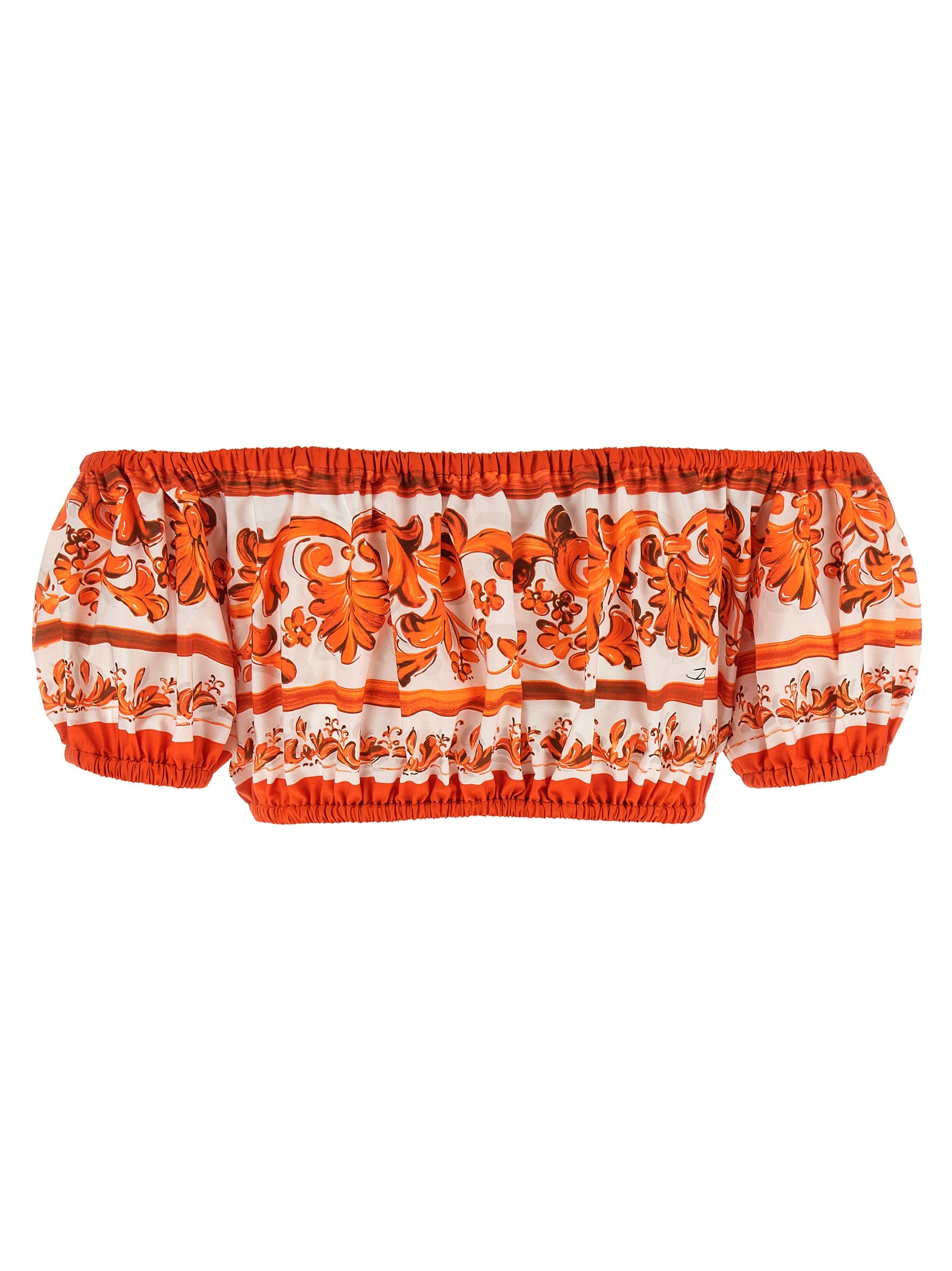 Orange Cotton Blouse