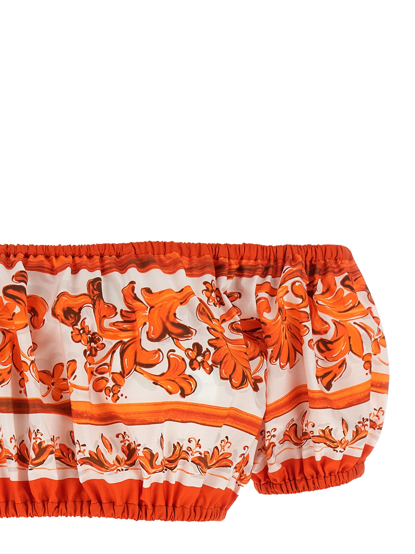 Orange Cotton Blouse
