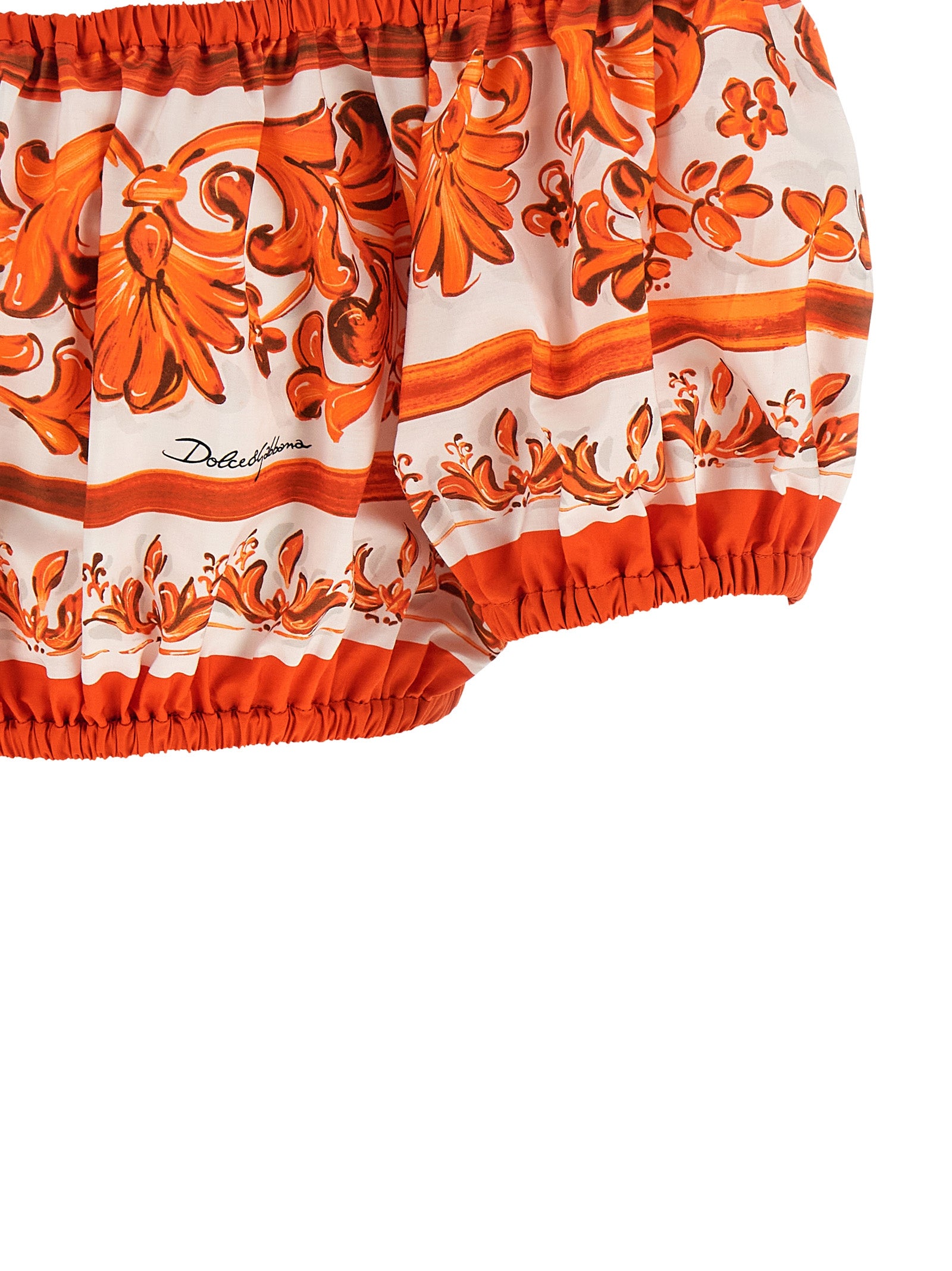 Orange Cotton Blouse