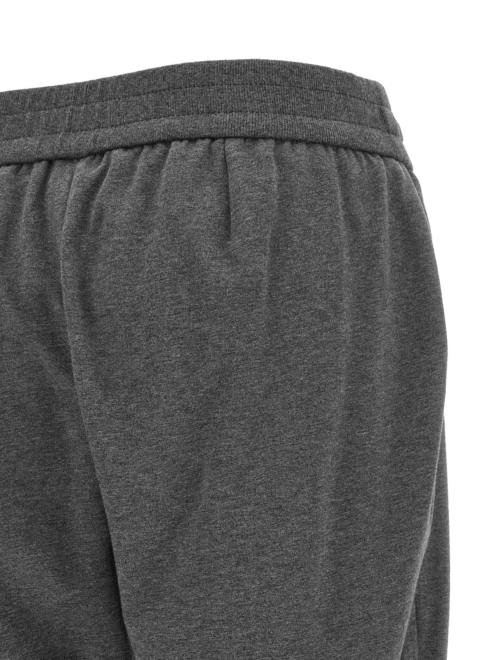 Gray Cotton Casual Pants
