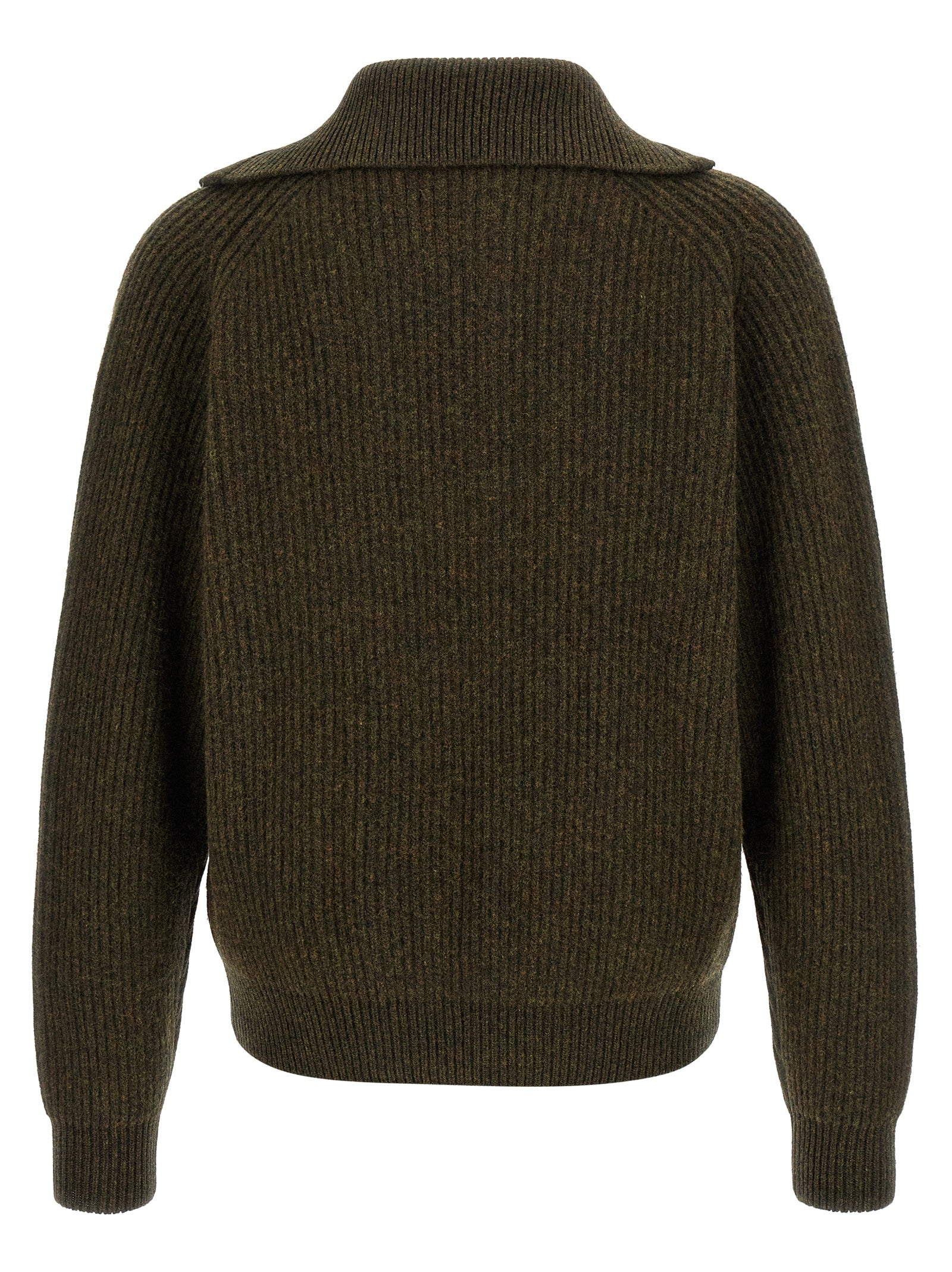 Bicolor Wool Cardigan
