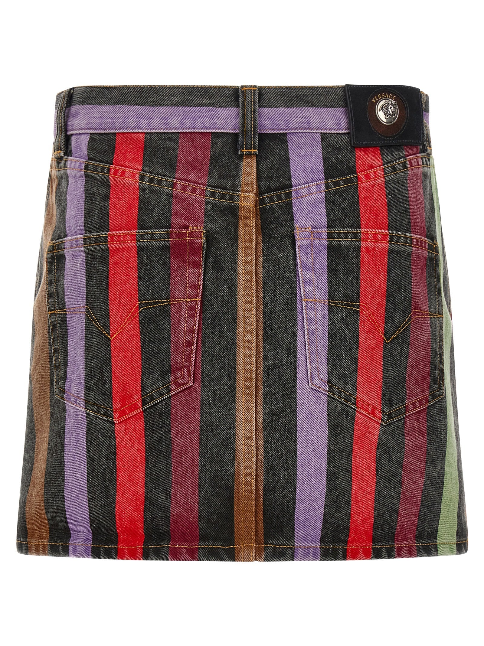 Multicolor Cotton Long Skirt
