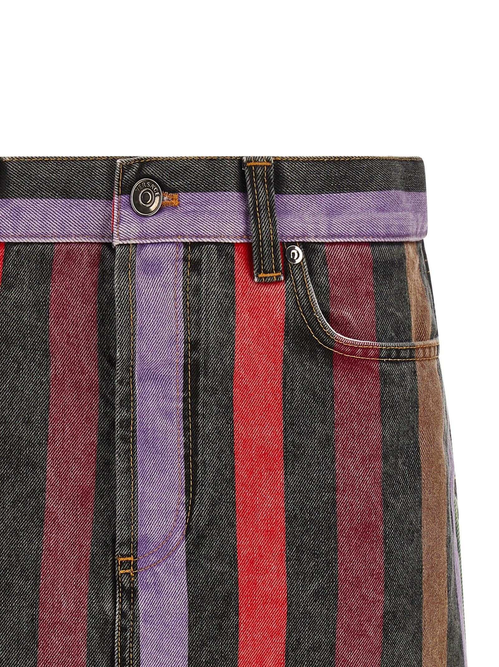 Multicolor Cotton Long Skirt