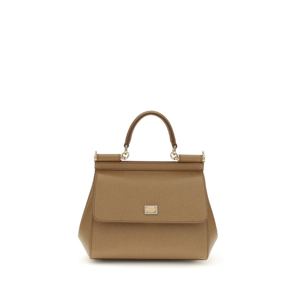 Beige Calf Leather Bos Taurus Shoulder Bag