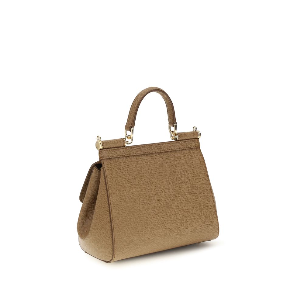 Beige Calf Leather Bos Taurus Shoulder Bag