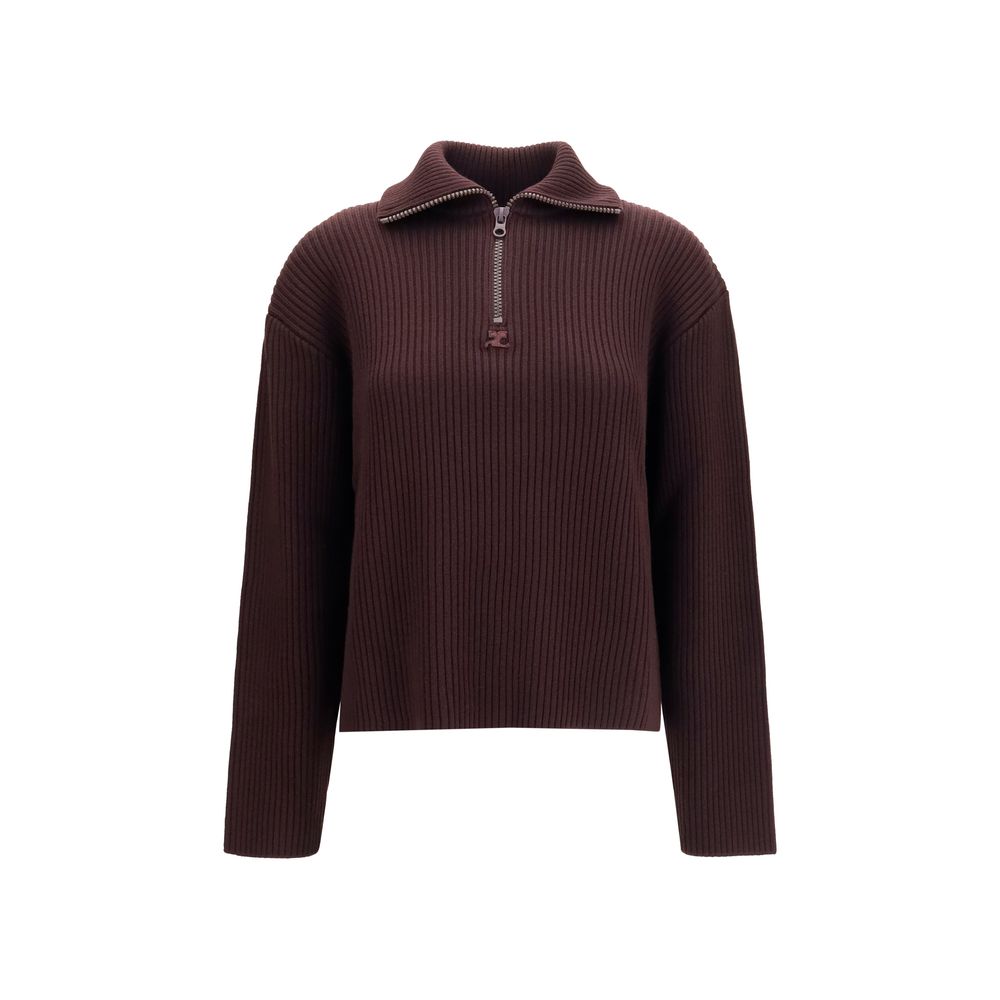 Brown Wool Oves Aries Sweatshirt