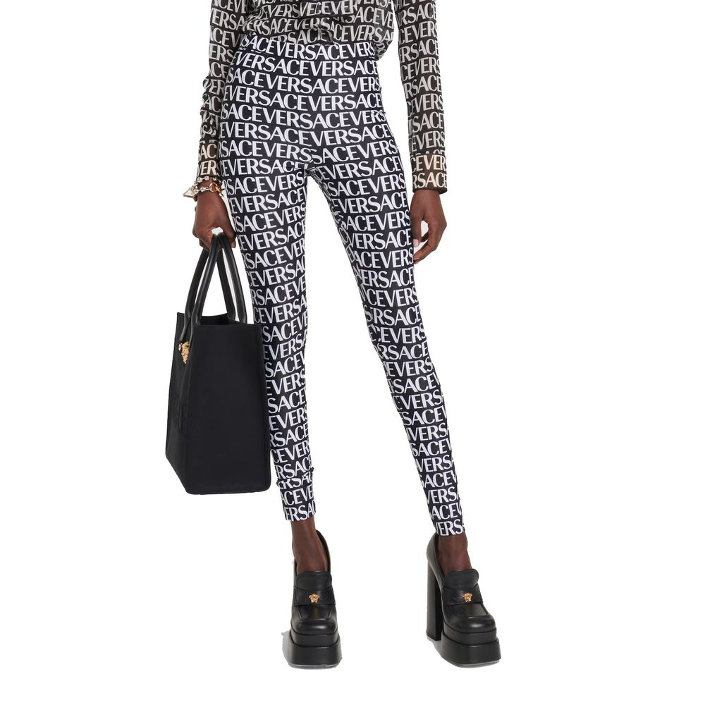 Black Elastane Leggings