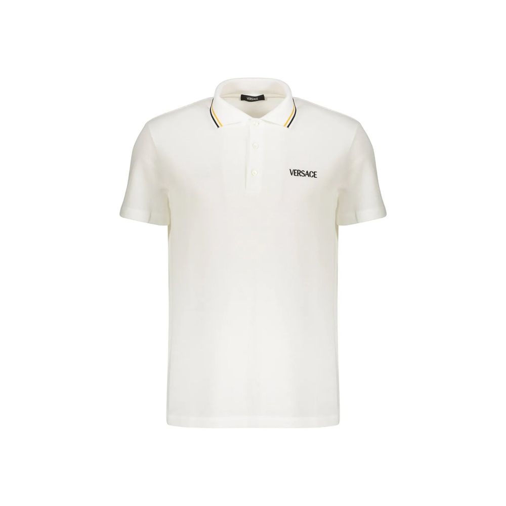White Cotton Polo Shirt