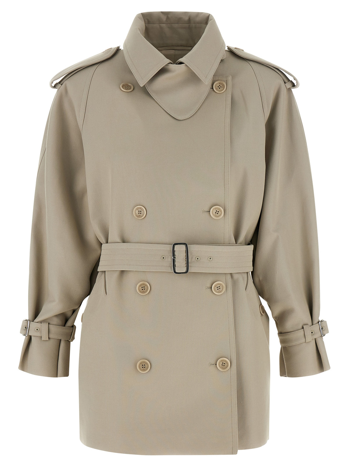Beige Cotton Coat