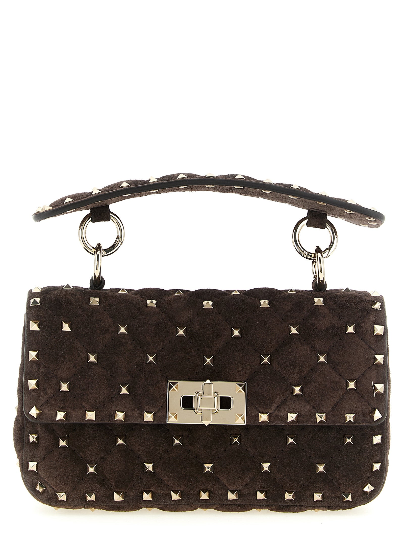 Brown Calfskin Shoulder Bag