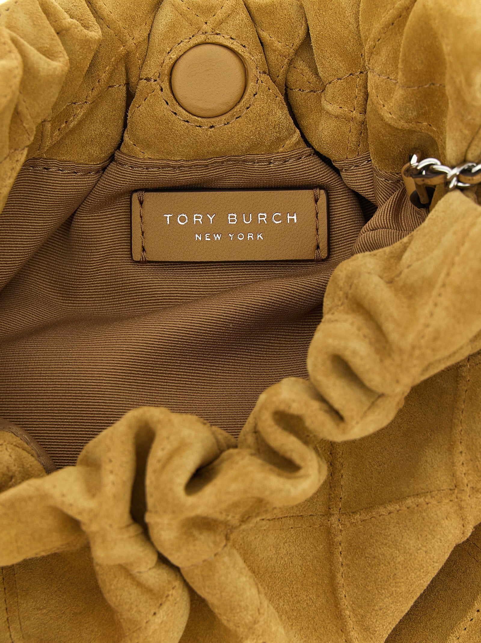 Beige Calfskin Shoulder Bag