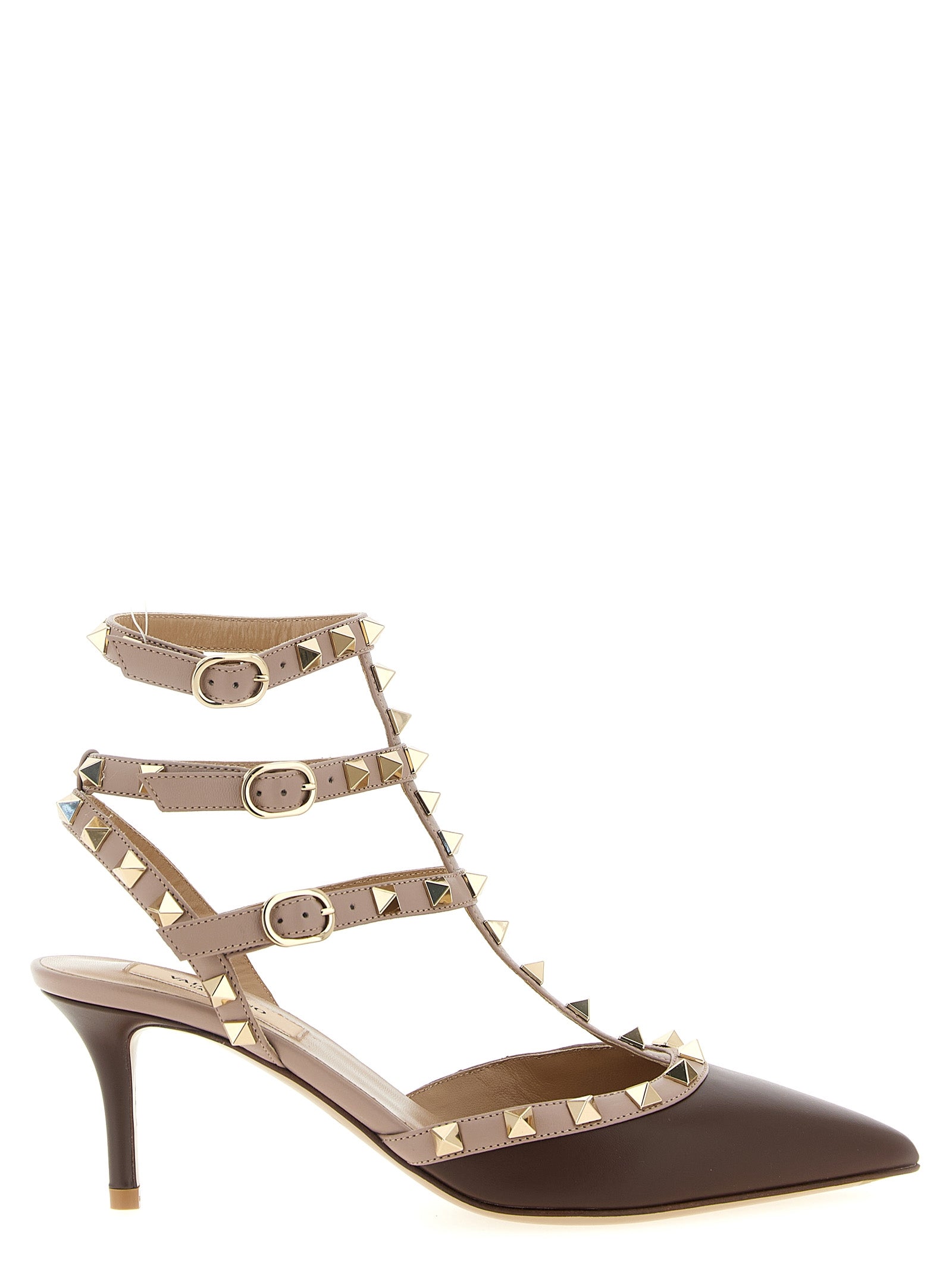 Multicolor Lamb Leather Mid Heel Pumps
