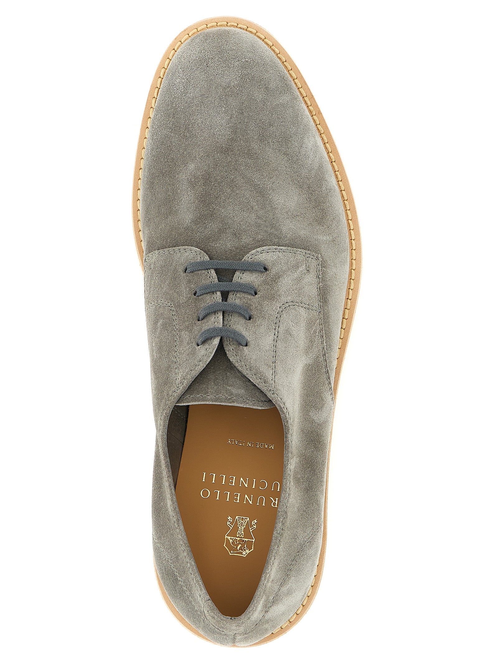 Gray Leather Oxfords And Derbies