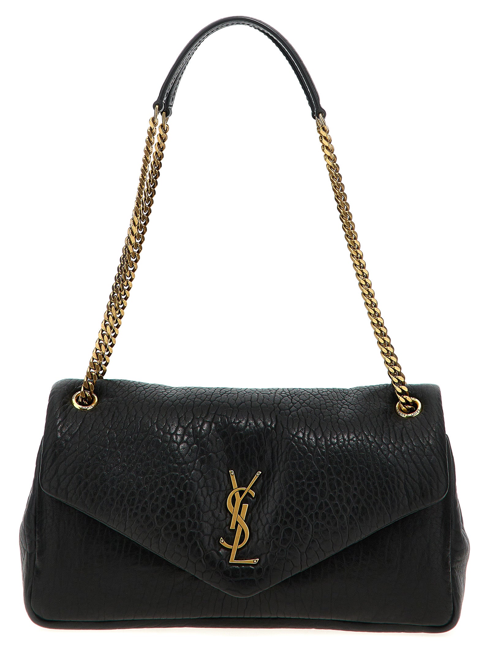 Black Leather Shoulder Bag