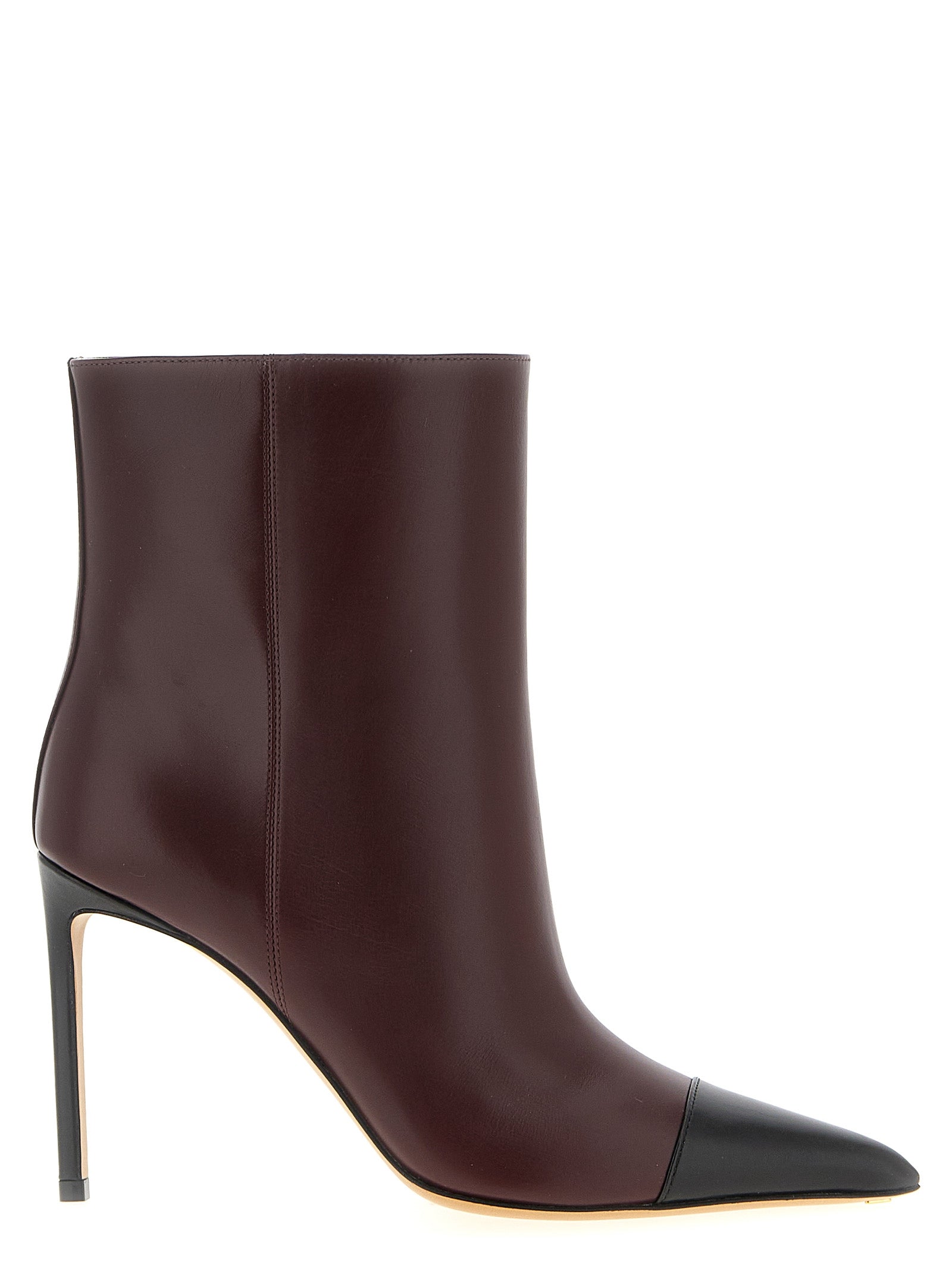 Bordeaux Goatskin Ankle Boots