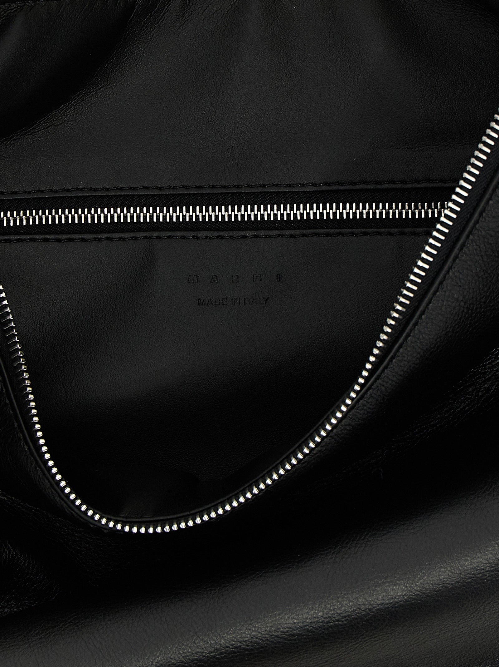 Black Calfskin Shoulder Bag