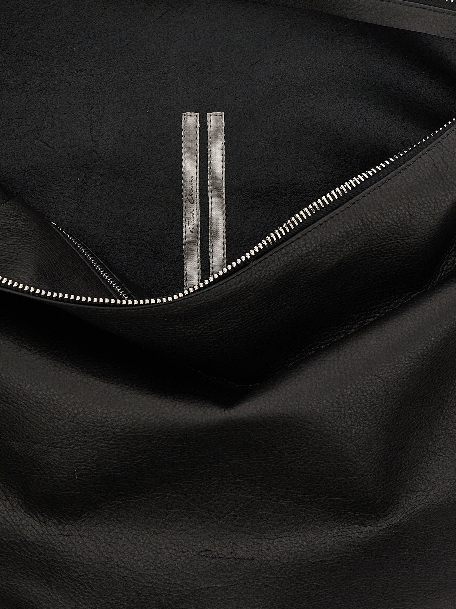 Black Calfskin Shoulder Bag