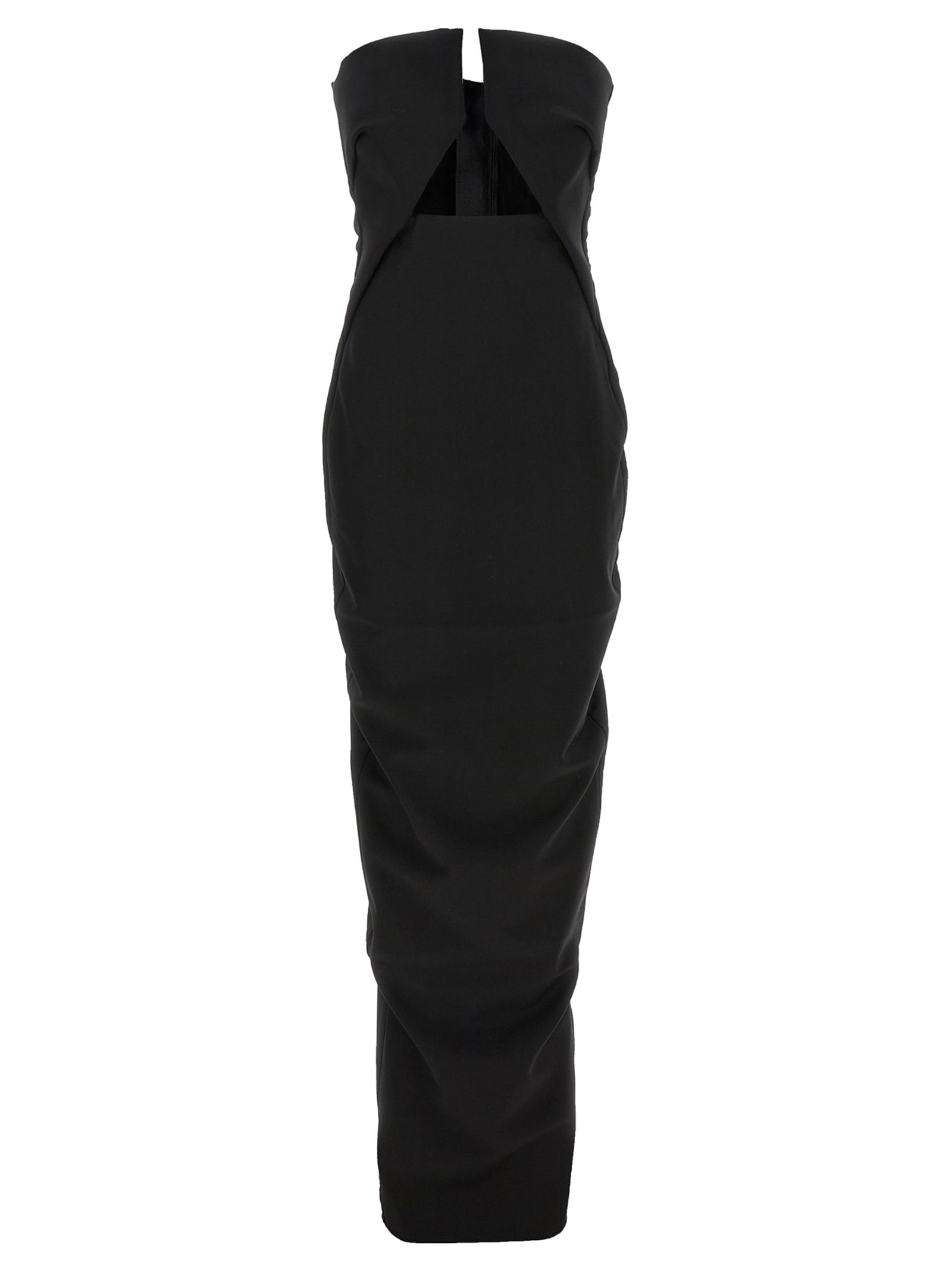 Black Wool Long Dress