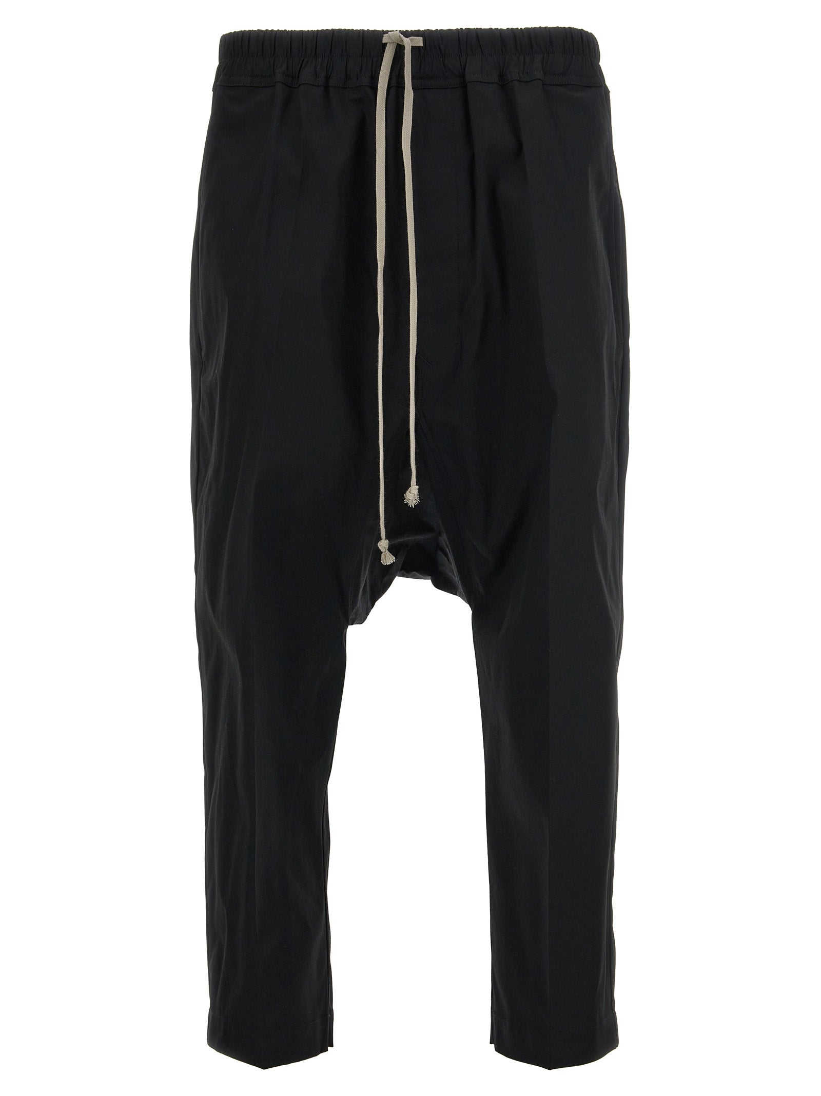 Black Cotton Casual Pants