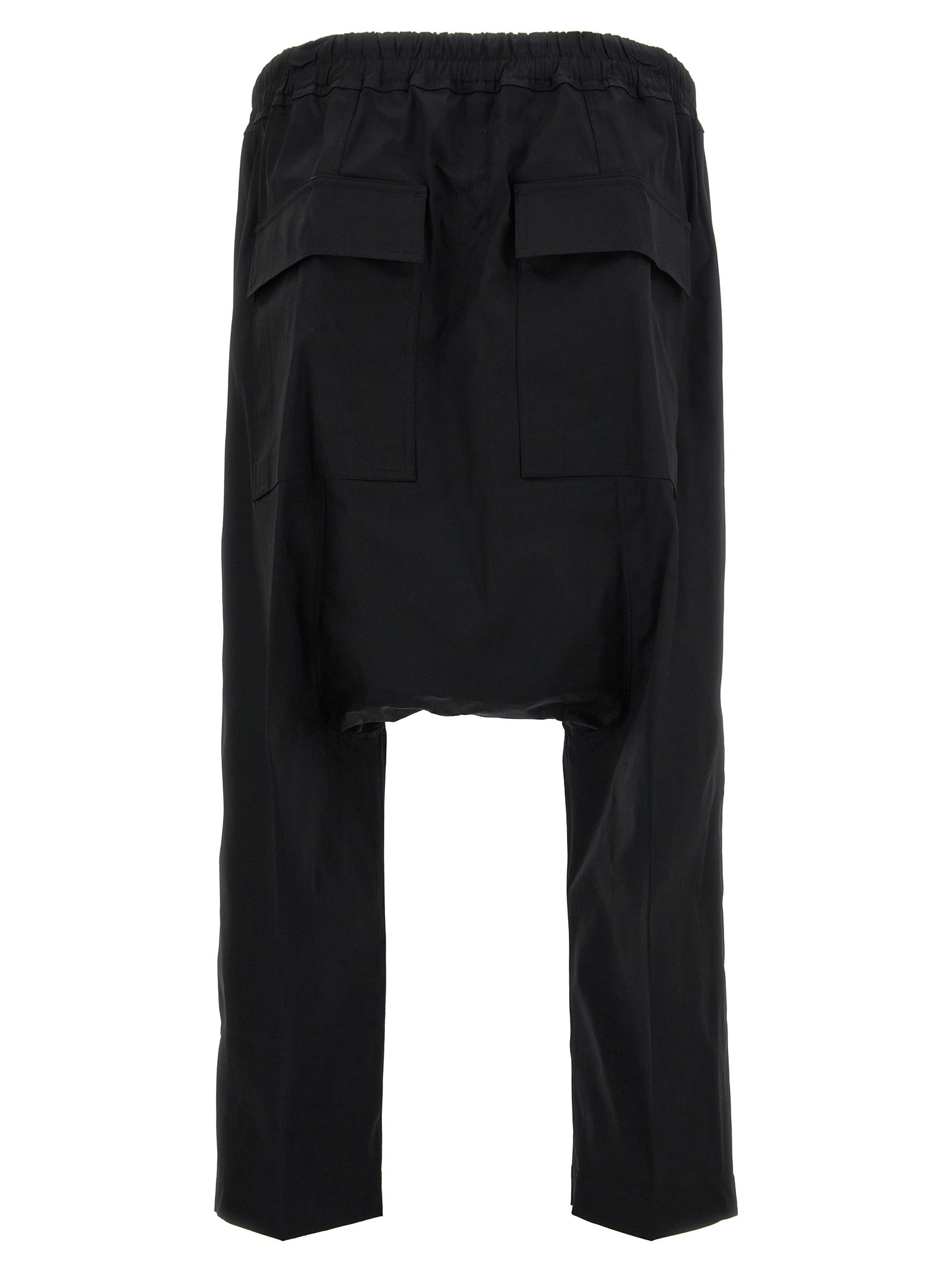 Black Cotton Casual Pants