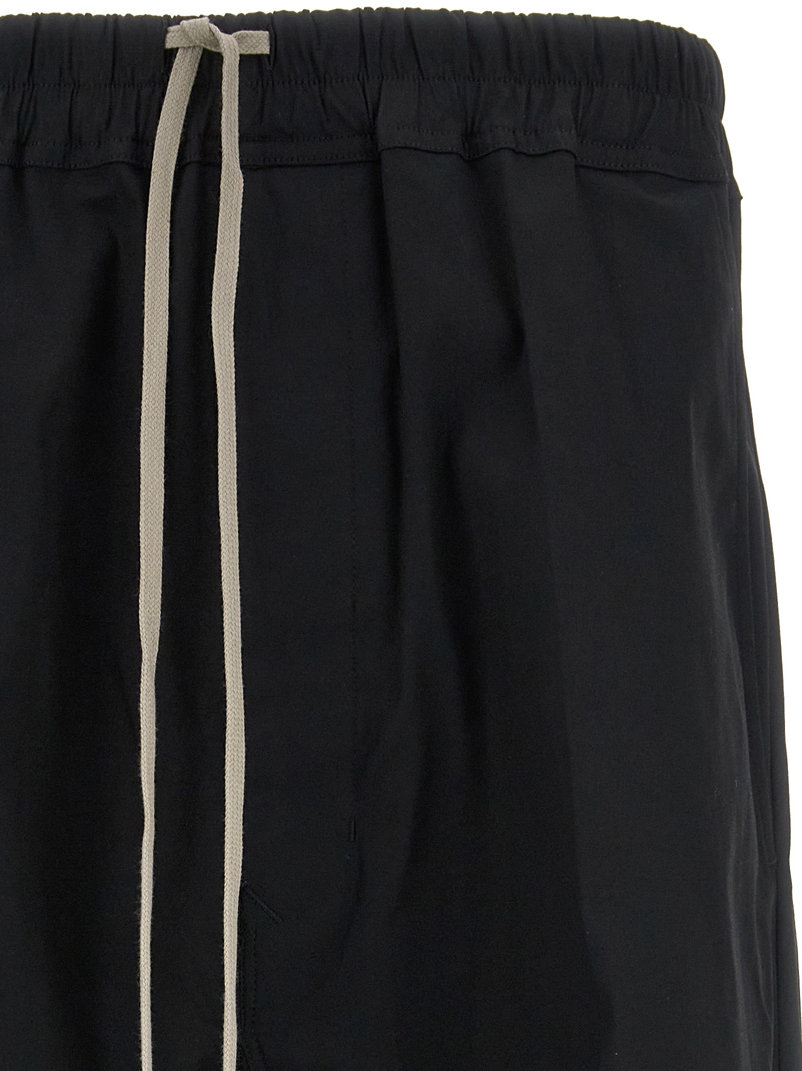 Black Cotton Casual Pants