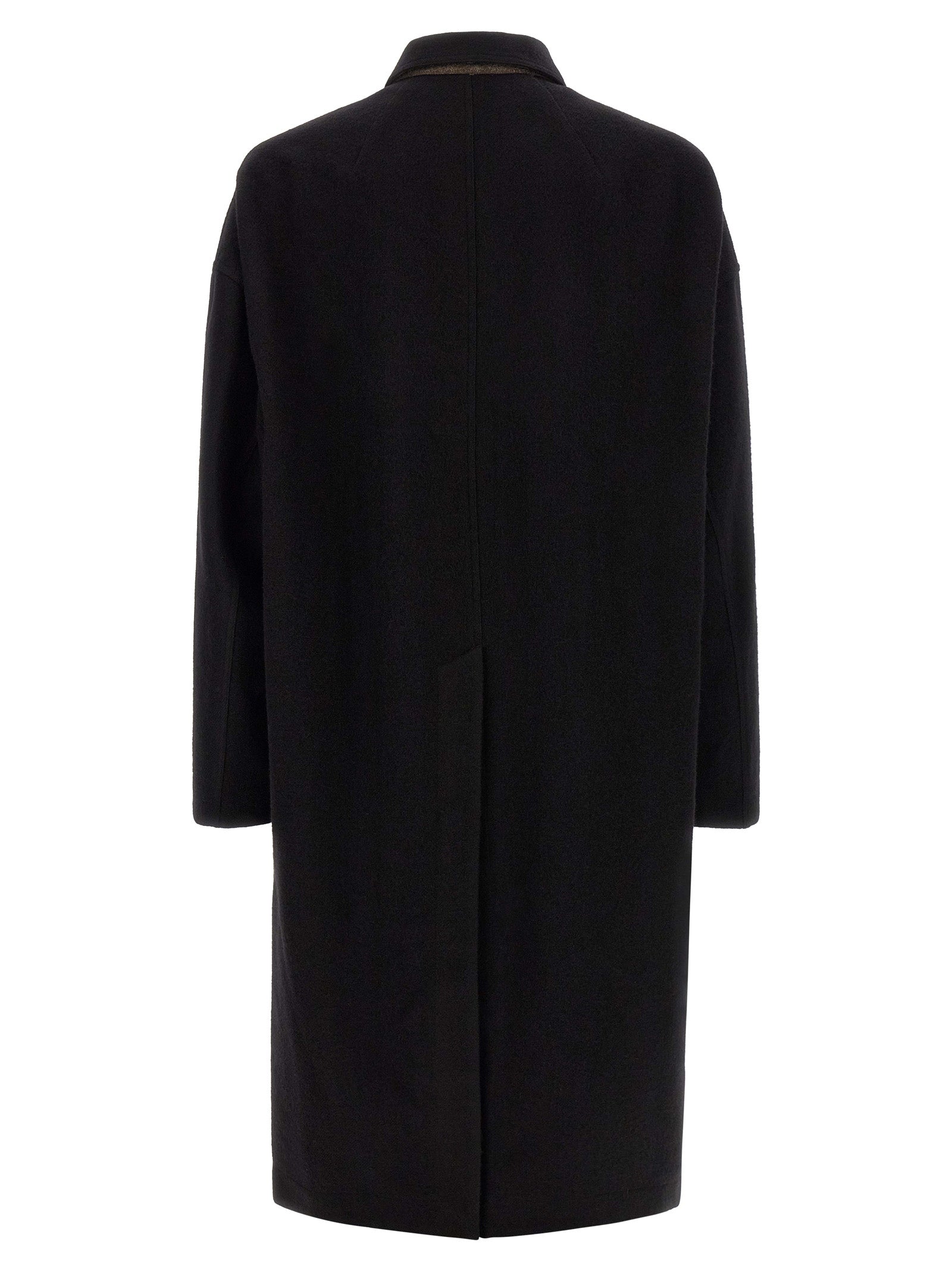 Black Virgin Wool Coat