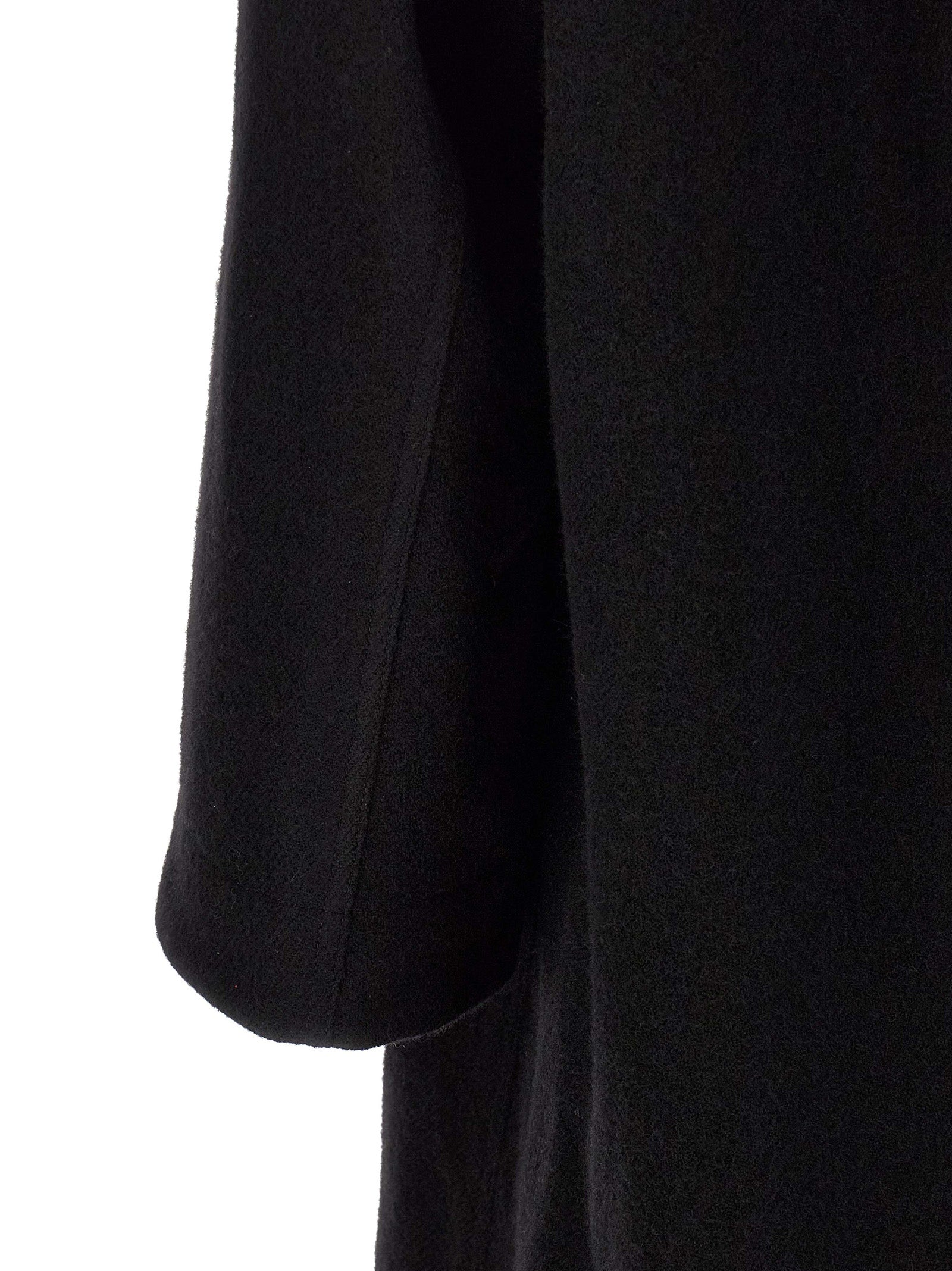 Black Virgin Wool Coat