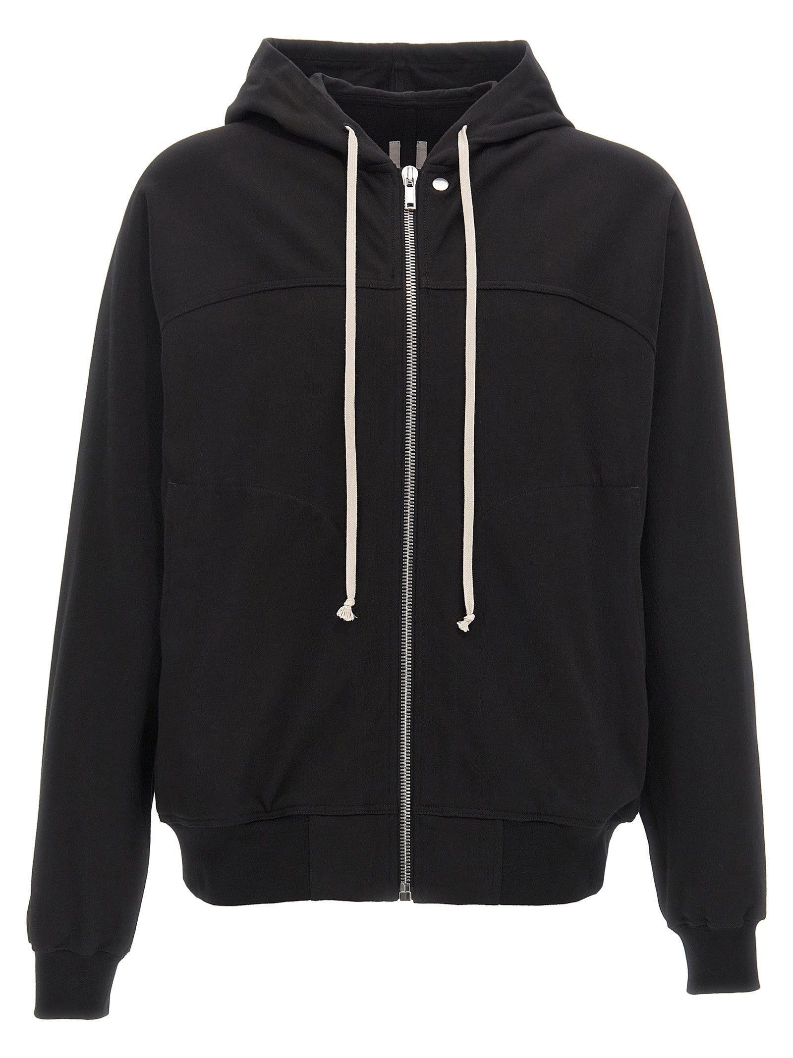 Black Cotton Hoodie