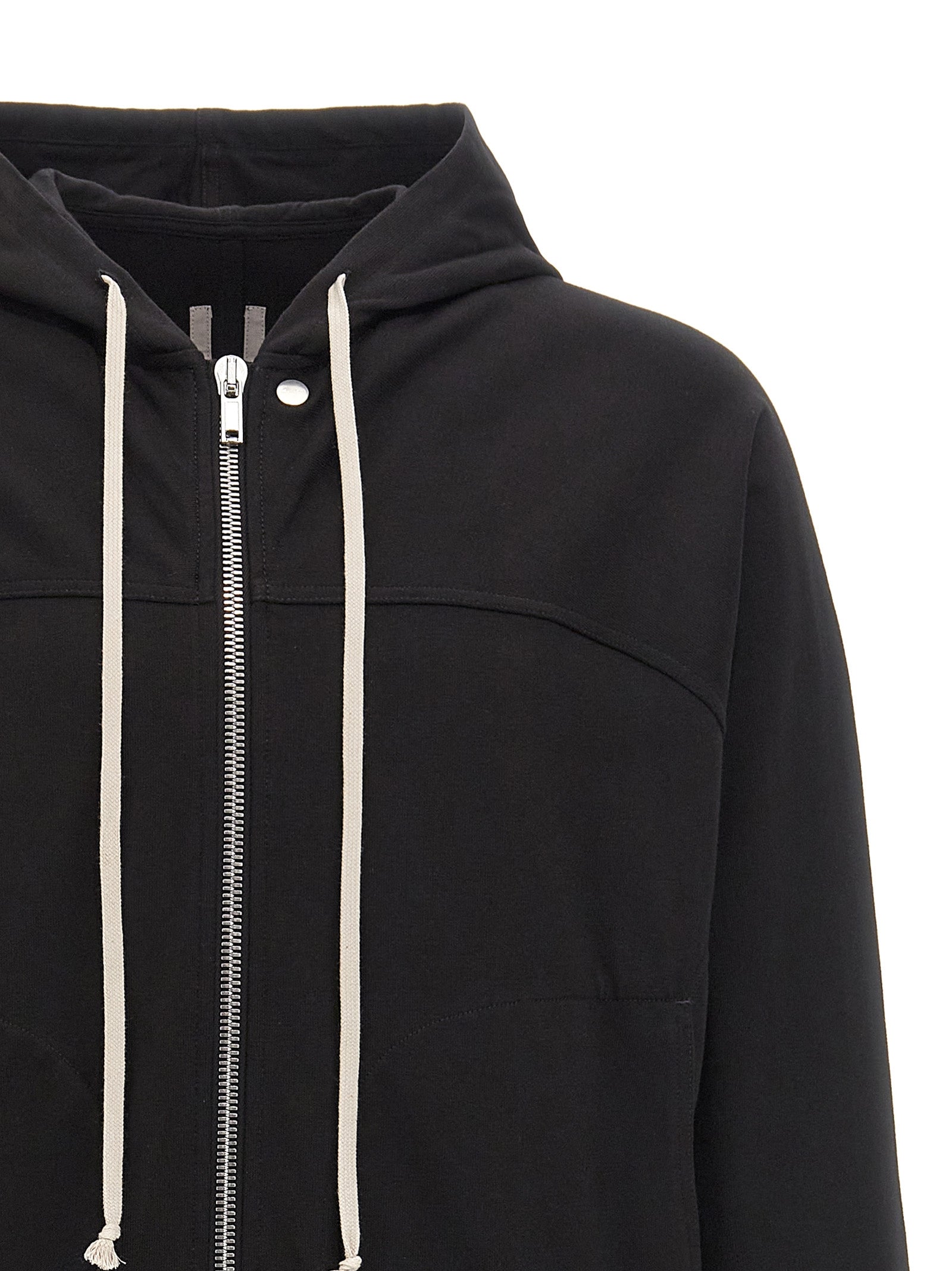 Black Cotton Hoodie