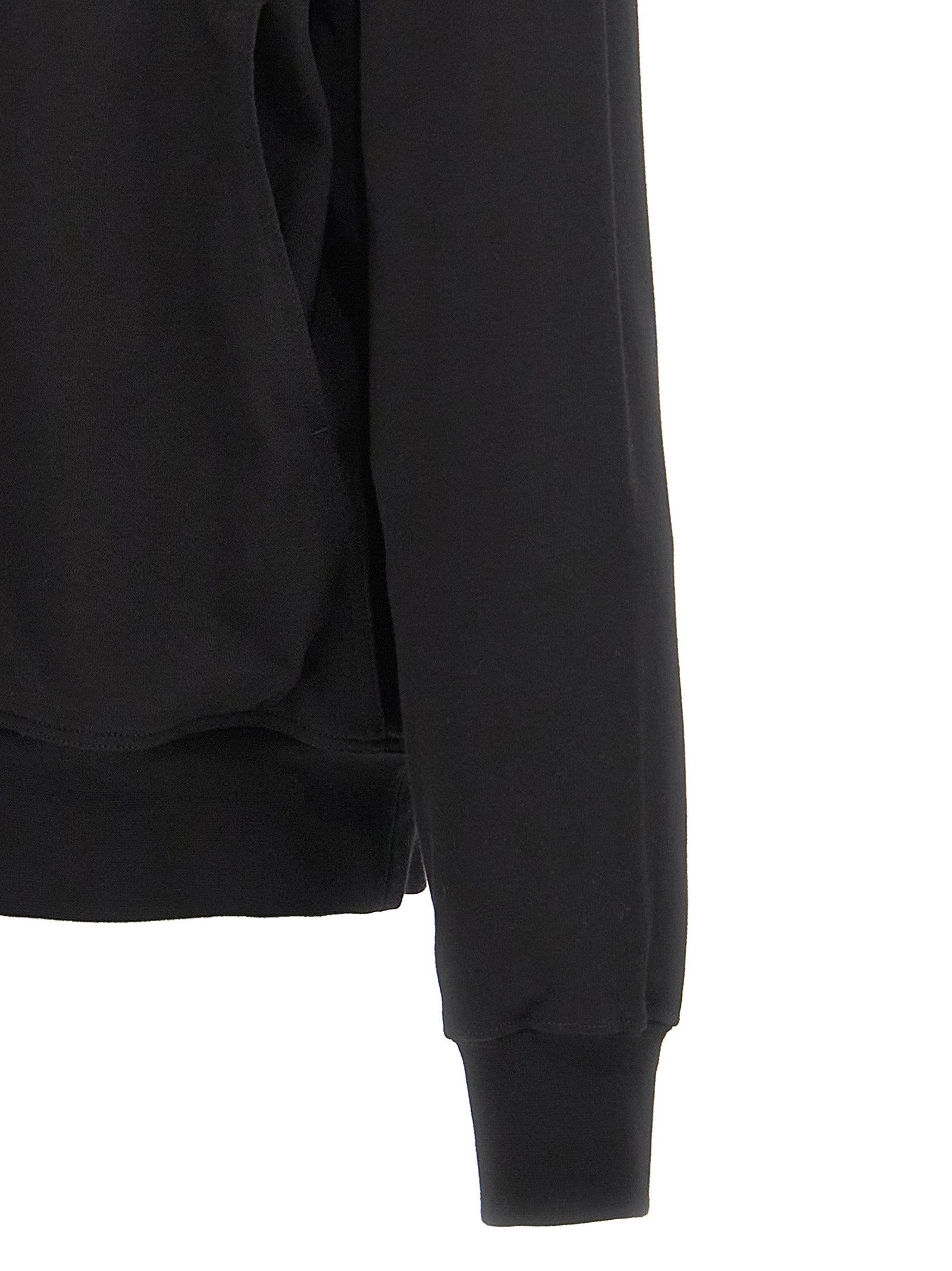 Black Cotton Hoodie