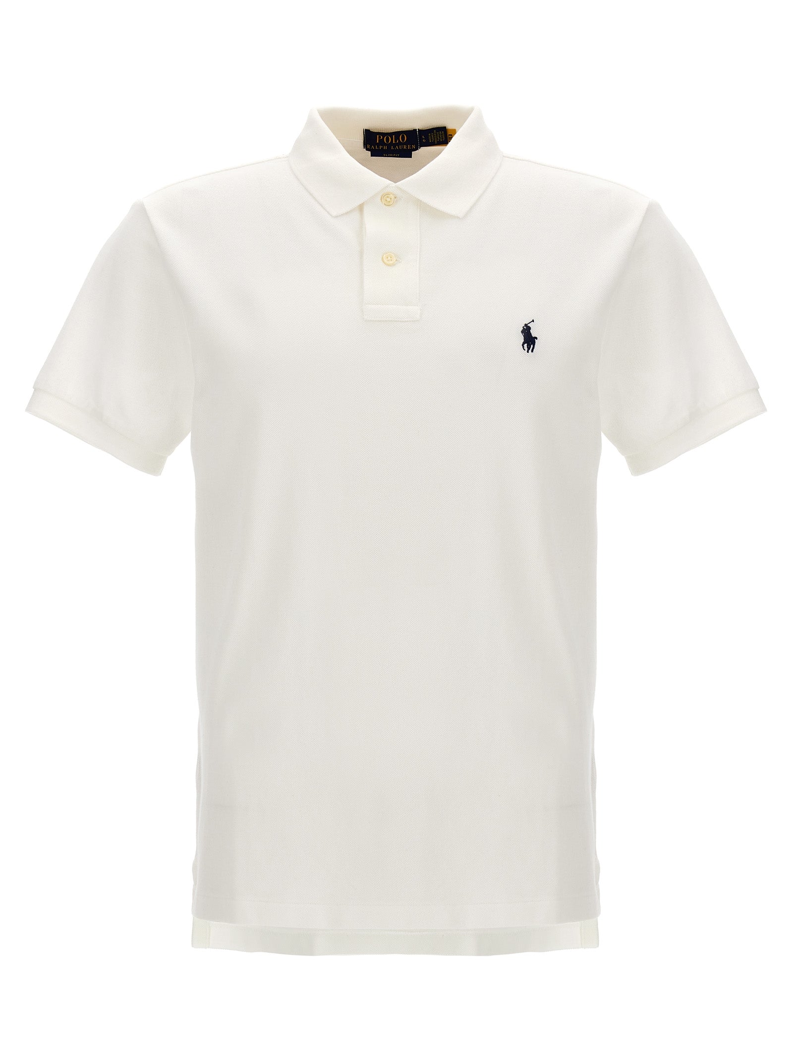 White Cotton Polo Shirt