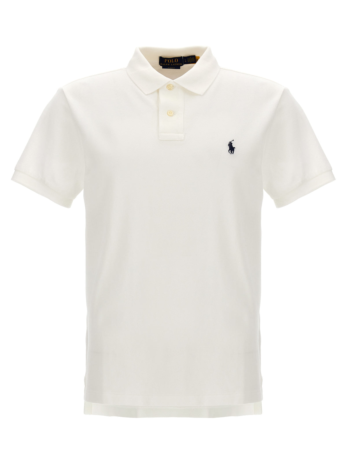 White Cotton Polo Shirt