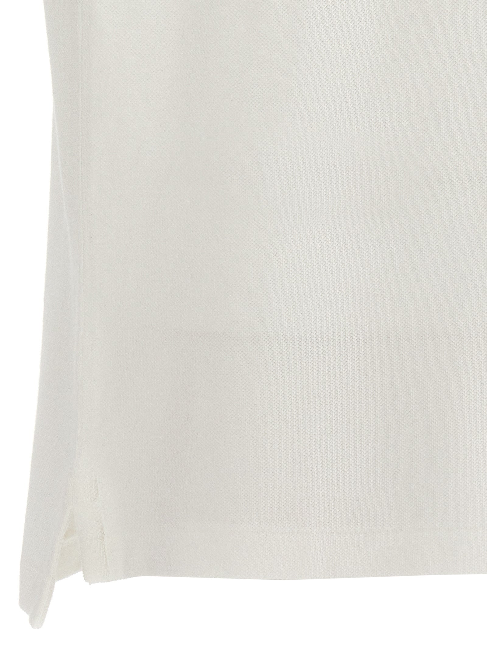 White Cotton Polo Shirt