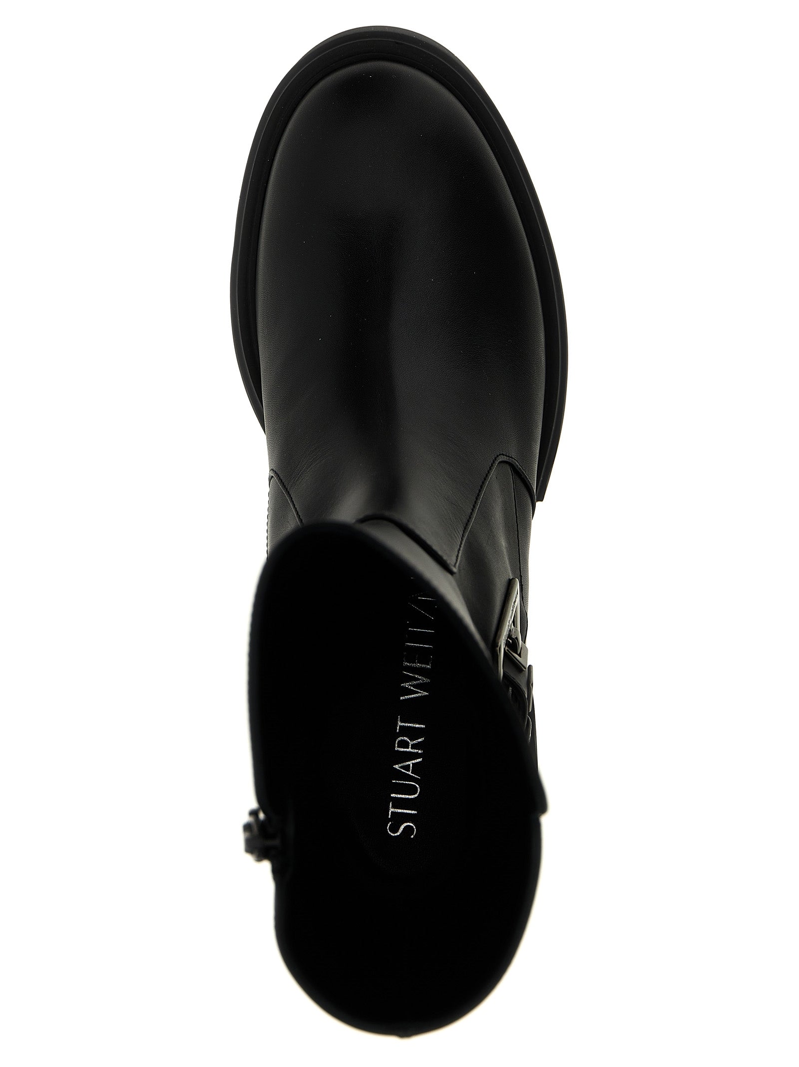 Black Calfskin Ankle Boots