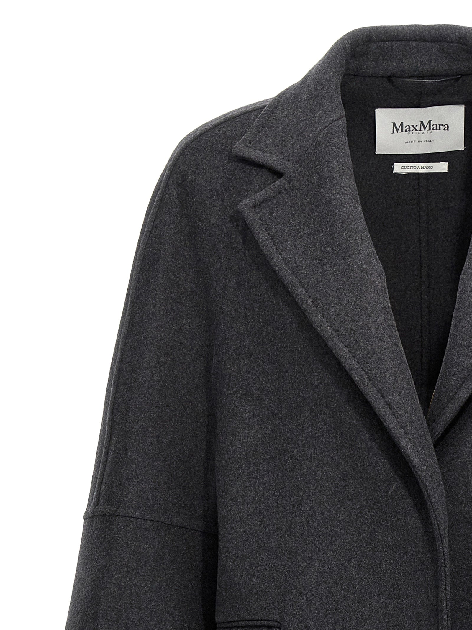 Gray Virgin Wool Coat