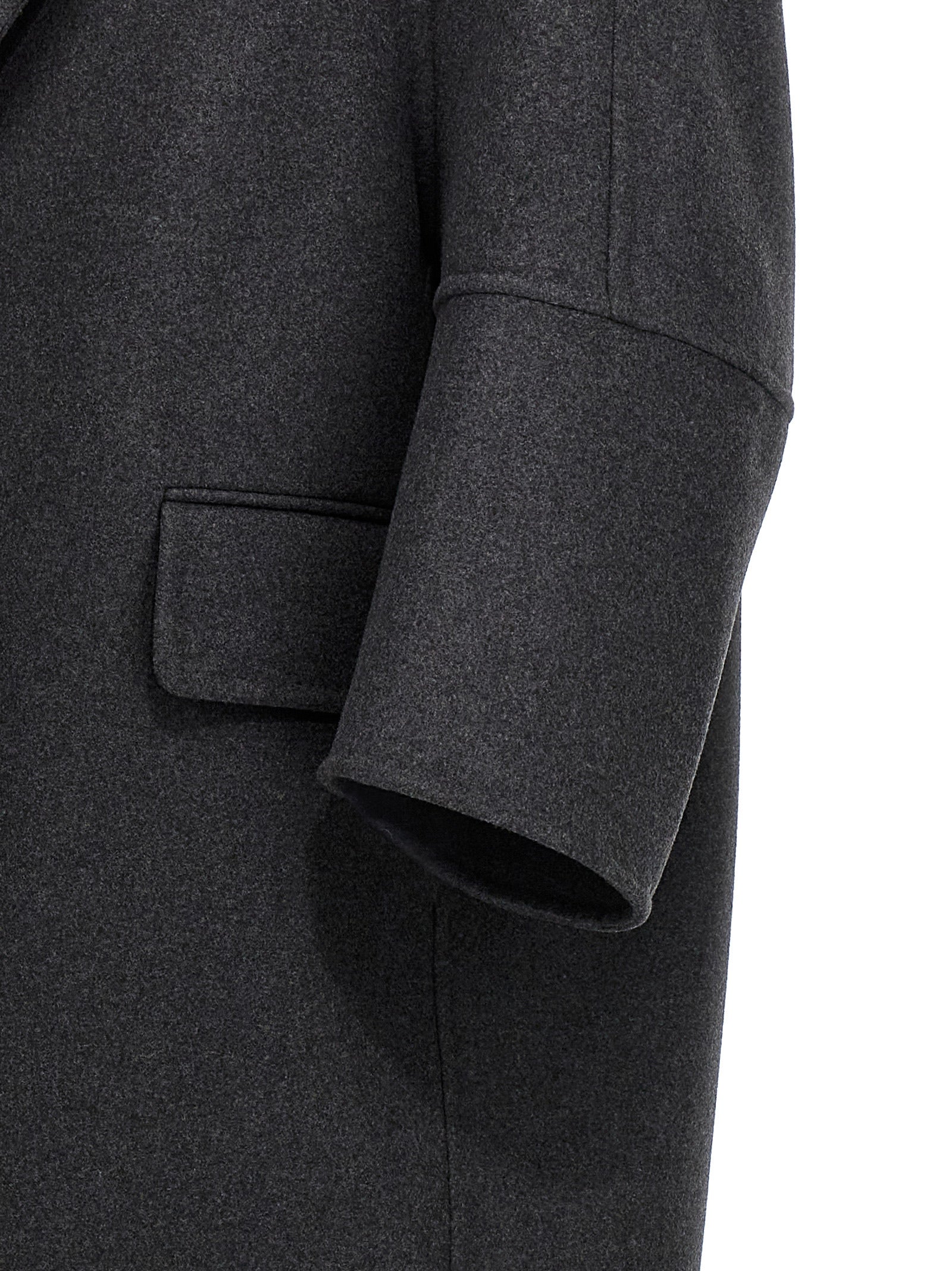 Gray Virgin Wool Coat