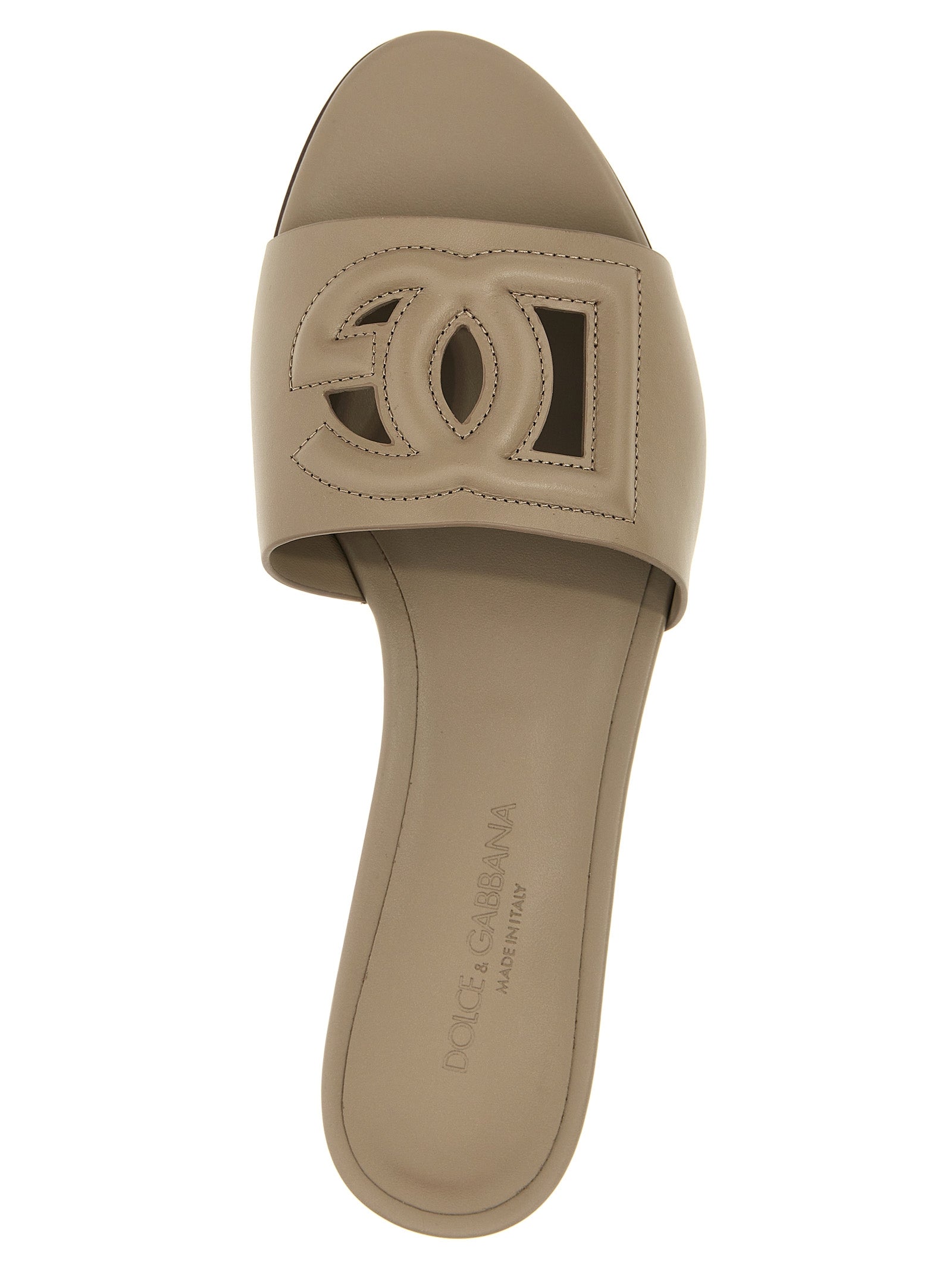 Gray Calfskin Slides
