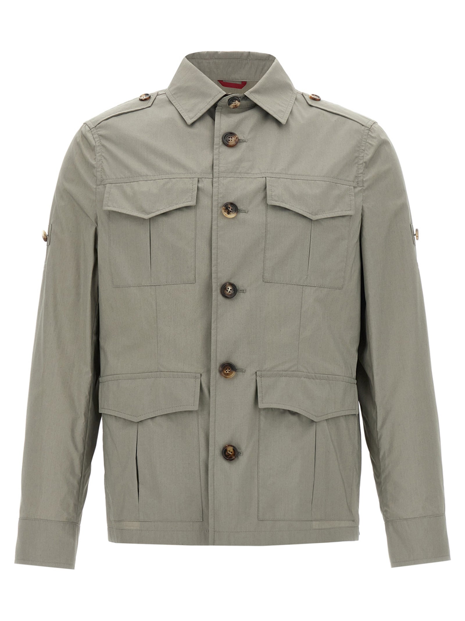 Bicolor Cotton Shell Jacket
