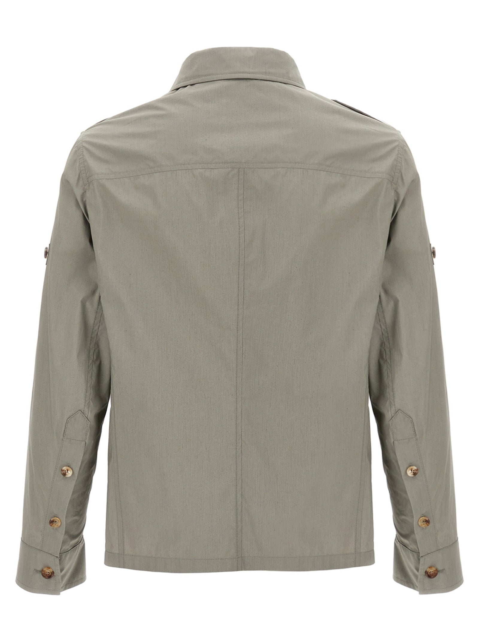 Bicolor Cotton Shell Jacket