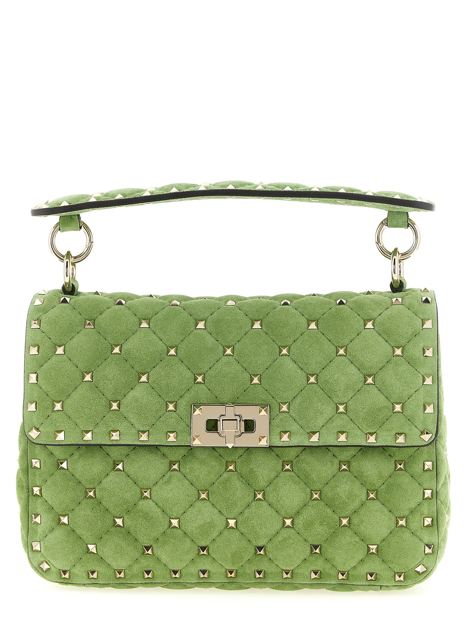 Bicolor Calfskin Shoulder Bag