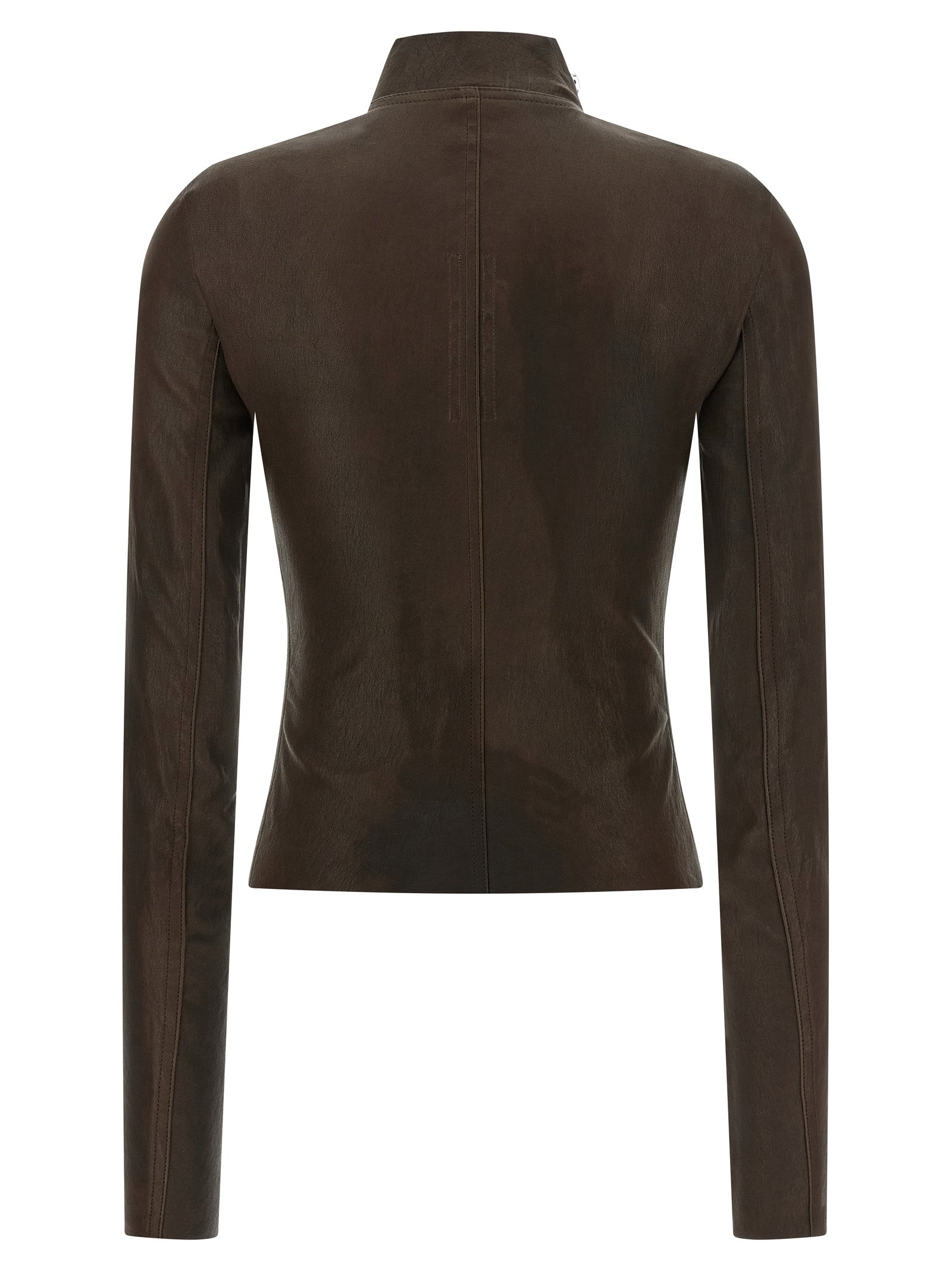 Brown Lamb Leather Leather Jacket
