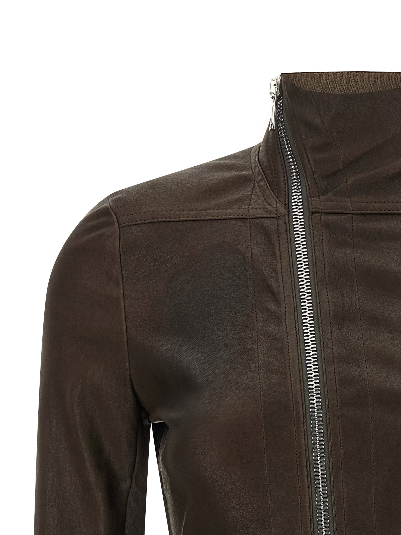 Brown Lamb Leather Leather Jacket