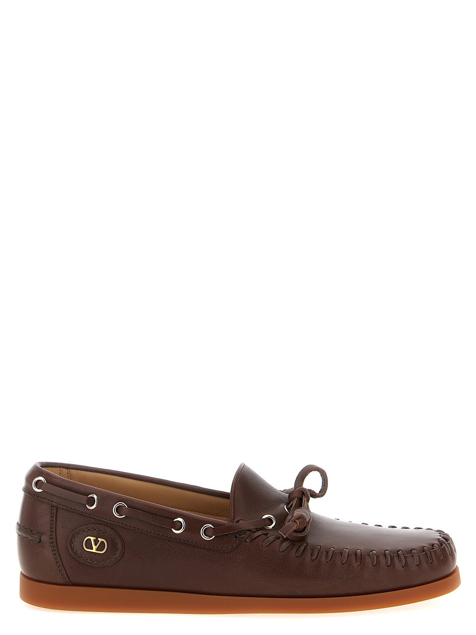 Brown Buffalo Leather Moccassin
