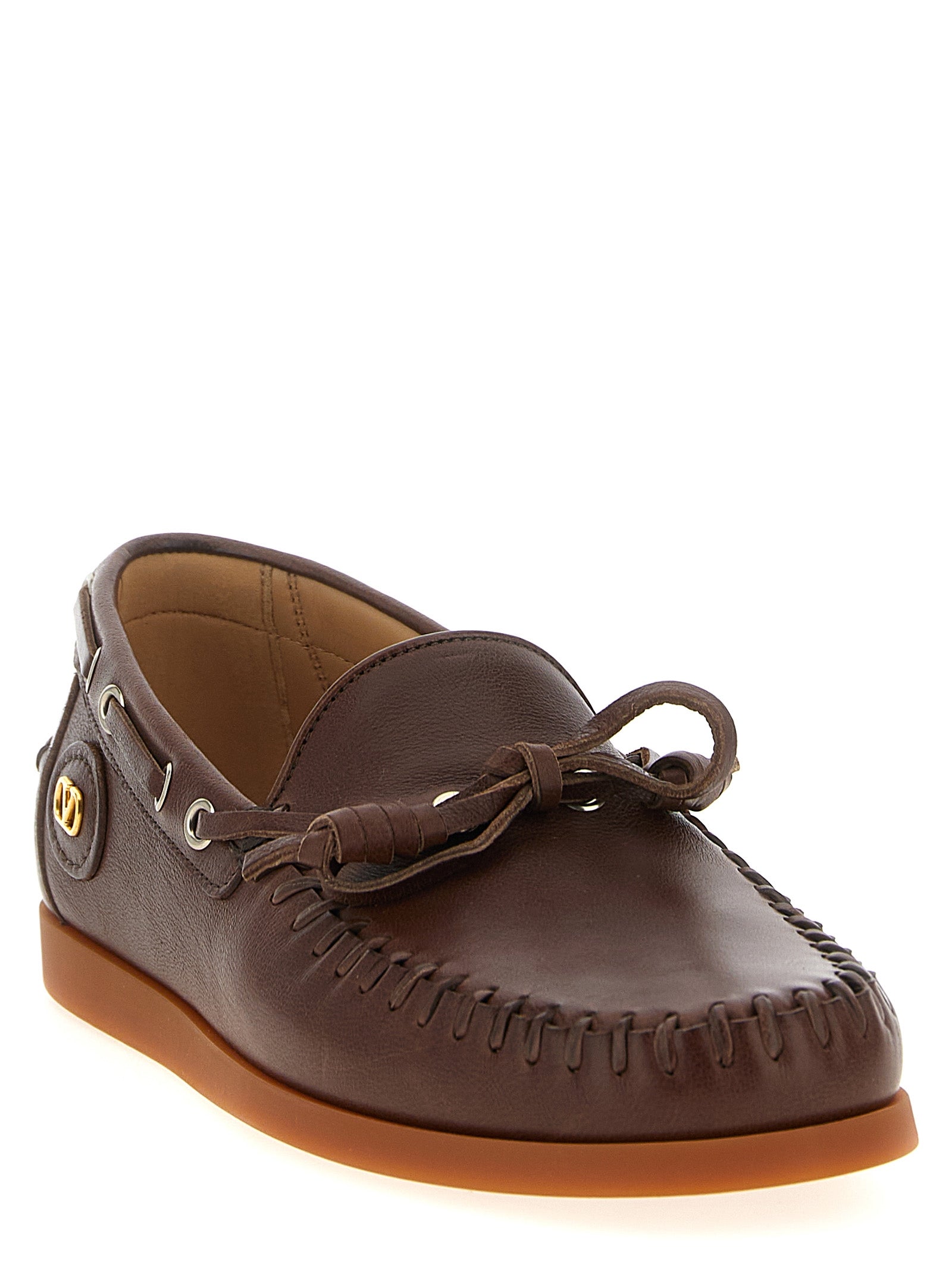 Brown Buffalo Leather Moccassin