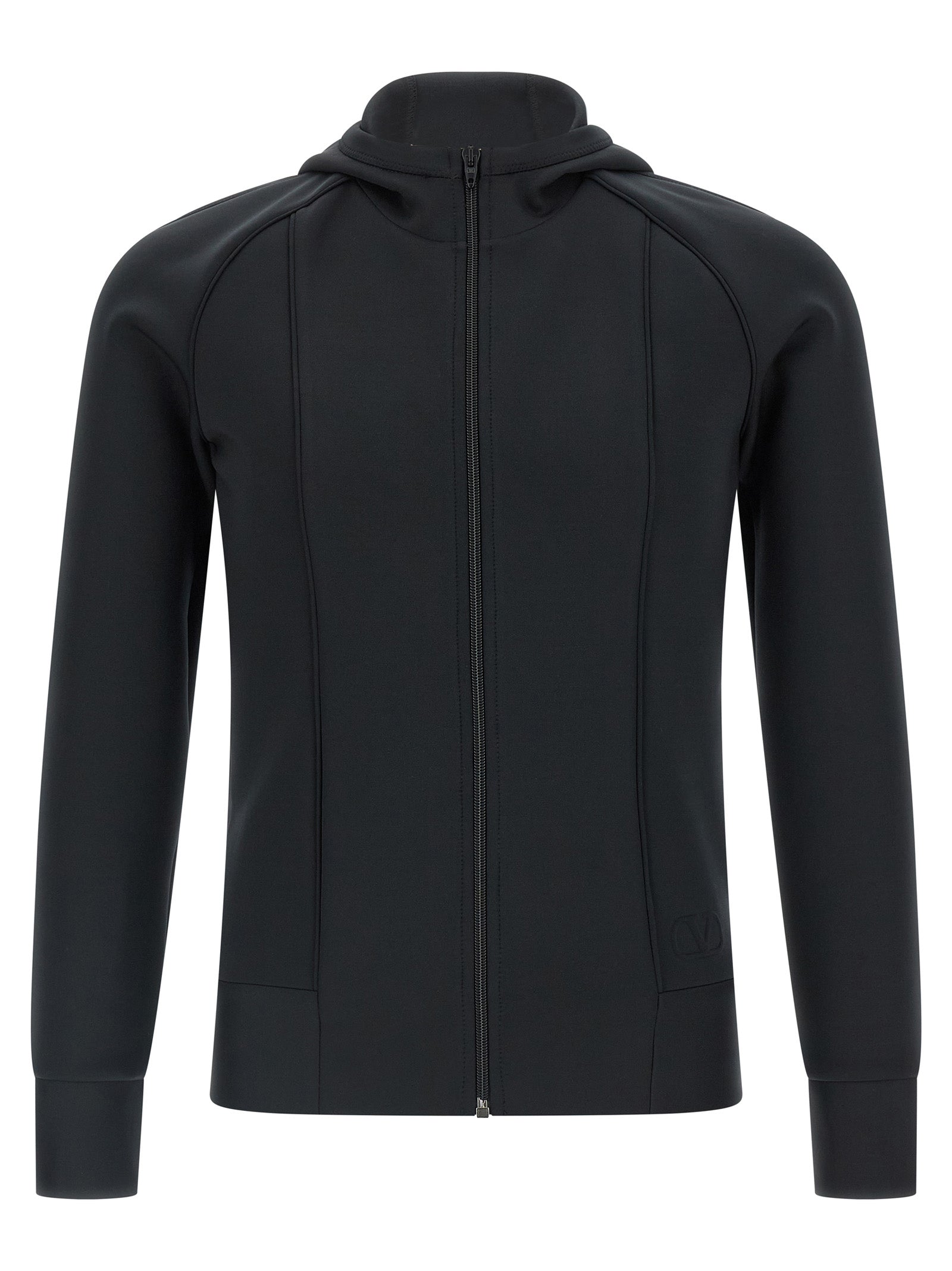Black Polyester Sweatshirt